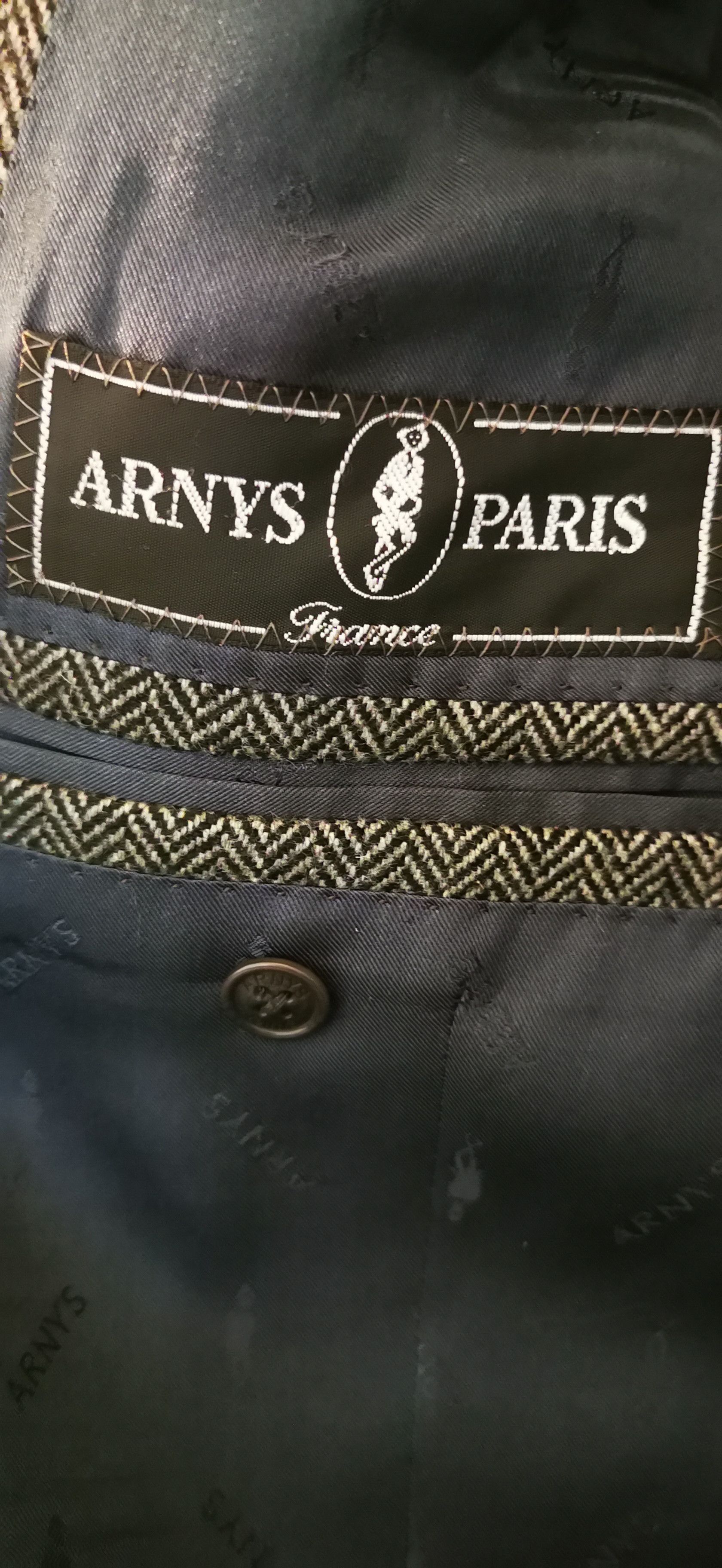 Other Arnys 100% cashmere herringbone jacket Size 48R - 5 Thumbnail