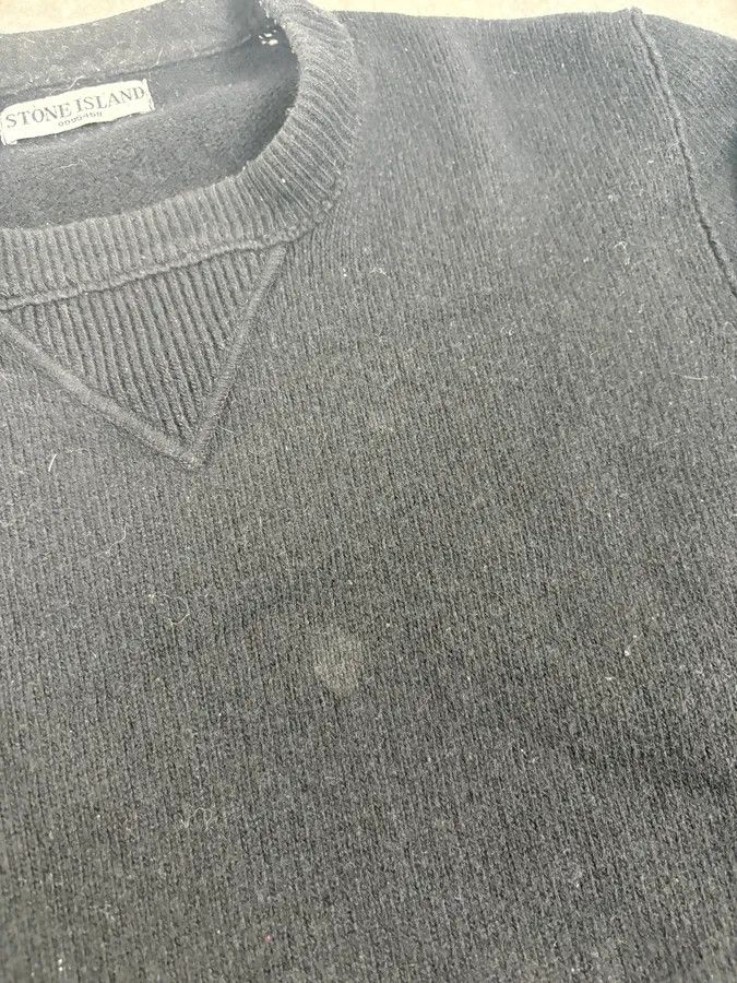 Stone Island Stone Island Black Wool Minimalist Sweater Size US S / EU 44-46 / 1 - 8 Thumbnail