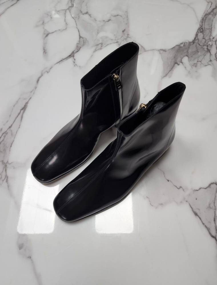 Tom Ford o1sm1stk0824 Zipper Detail Midrun Chelsea Boots in Black Size US 8 / EU 41 - 1 Thumbnail