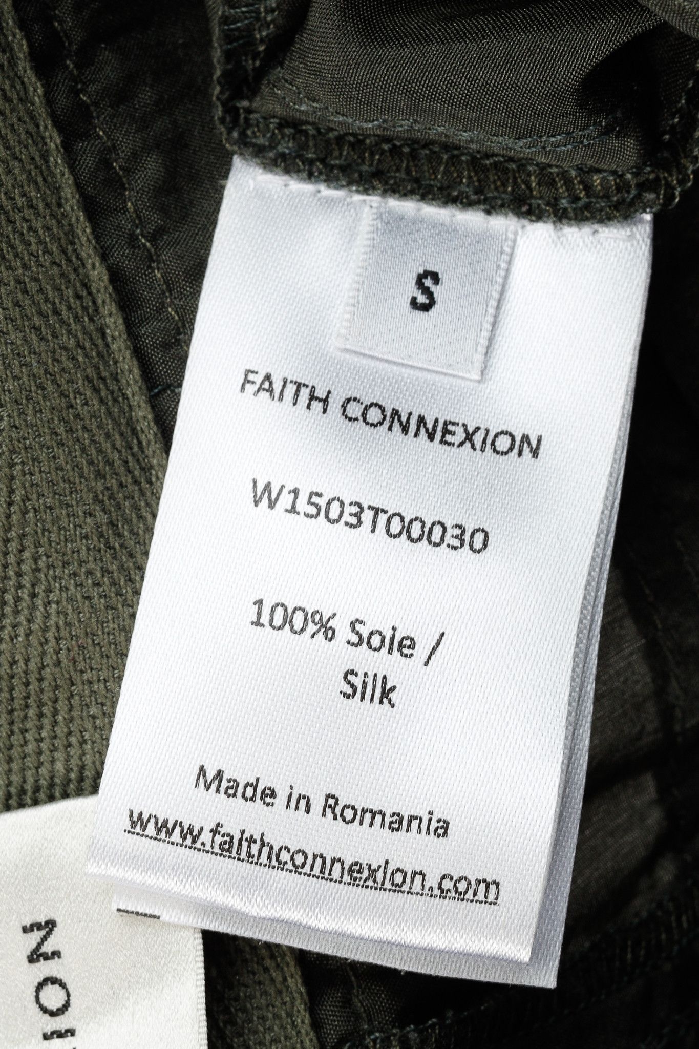 Faith Connexion Faith Connexion Army Khaki Silk Multi Pocket Cargo Pants Size 35" - 12 Thumbnail