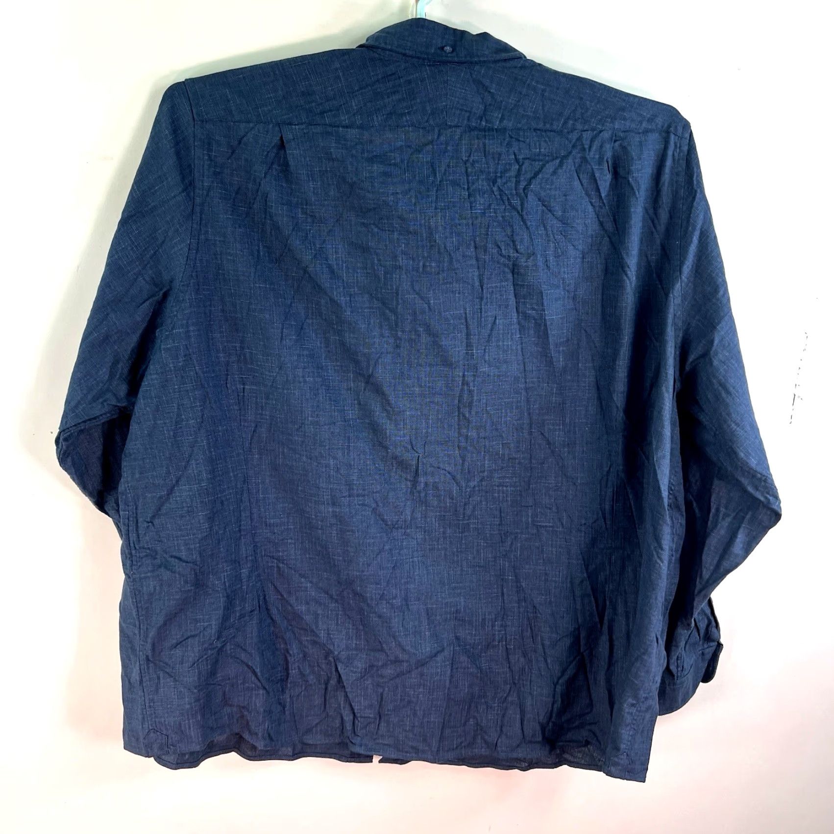 CLOT VINTAGE Cloth Men's Button-Down Shirt Casual Long Sleeve Blue Cotton Size 4XL Size US XXL / EU 58 / 5 - 5 Thumbnail