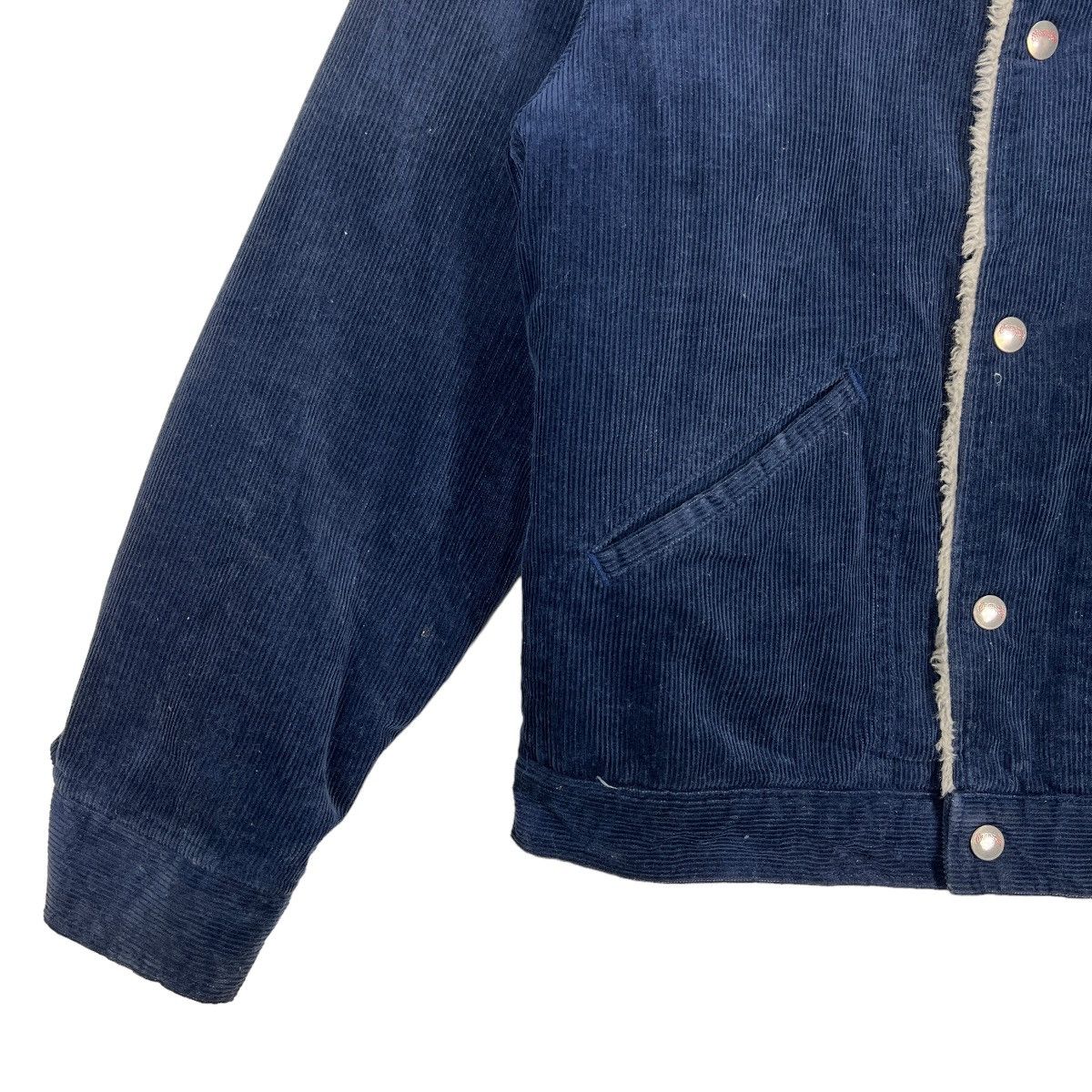 Vintage 🔥 VINTAGE WRANGLER CORDUROY SHEARLING TRUCKER JACKET Size US S / EU 44-46 / 1 - 4 Thumbnail
