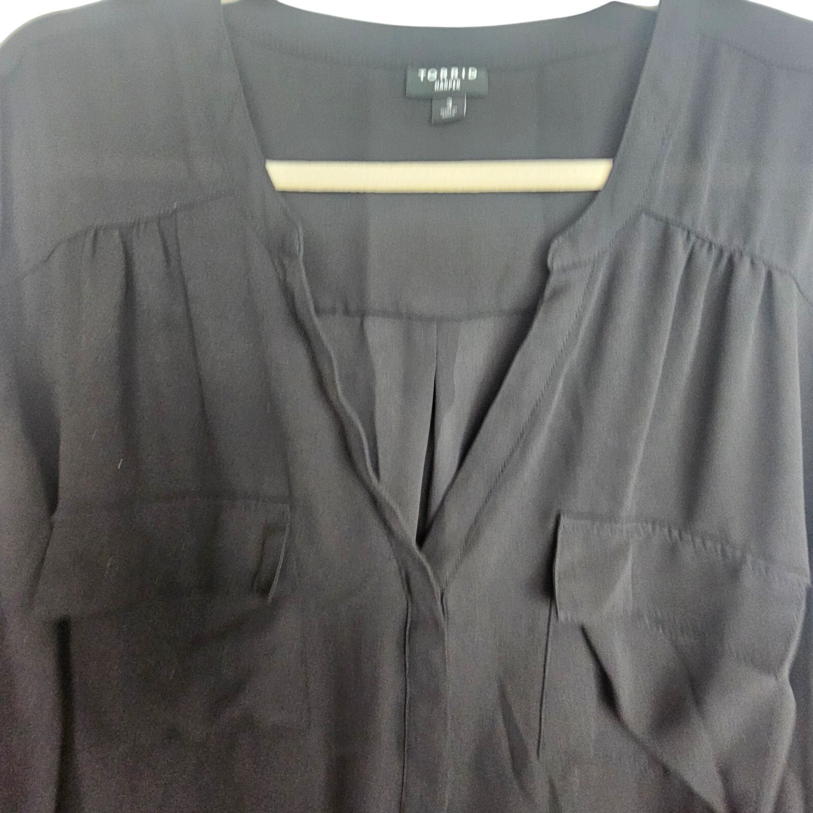 Torrid Torrid Harper Blouse Plus Size 3X Classic Career Minimalist Size 3XL / US 20-22 - 2 Thumbnail
