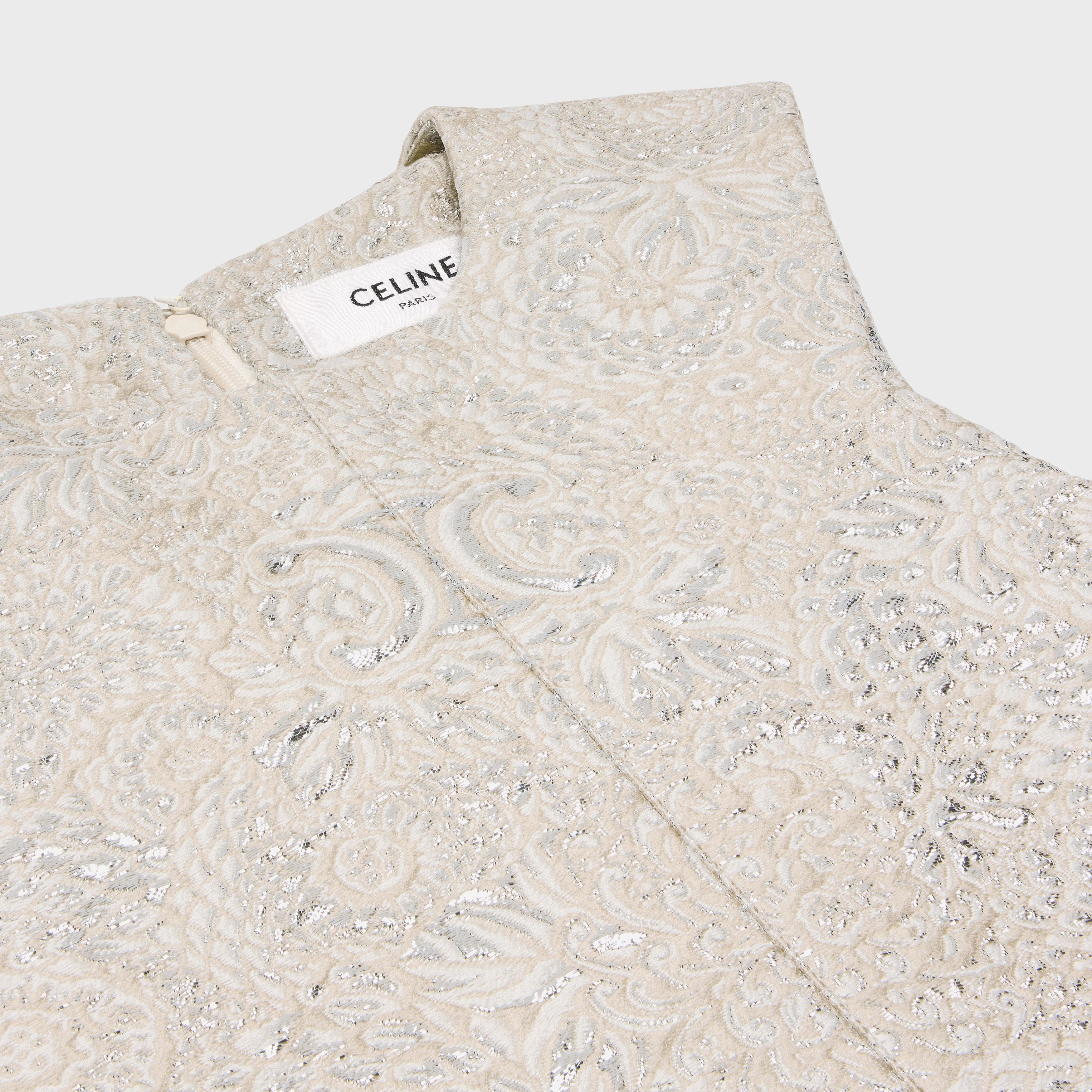 Celine o1bcso1str0526 2R86O135Z Mini Dress in Beige/Argent Size XS / US 0-2 / IT 36-38 - 2 Thumbnail