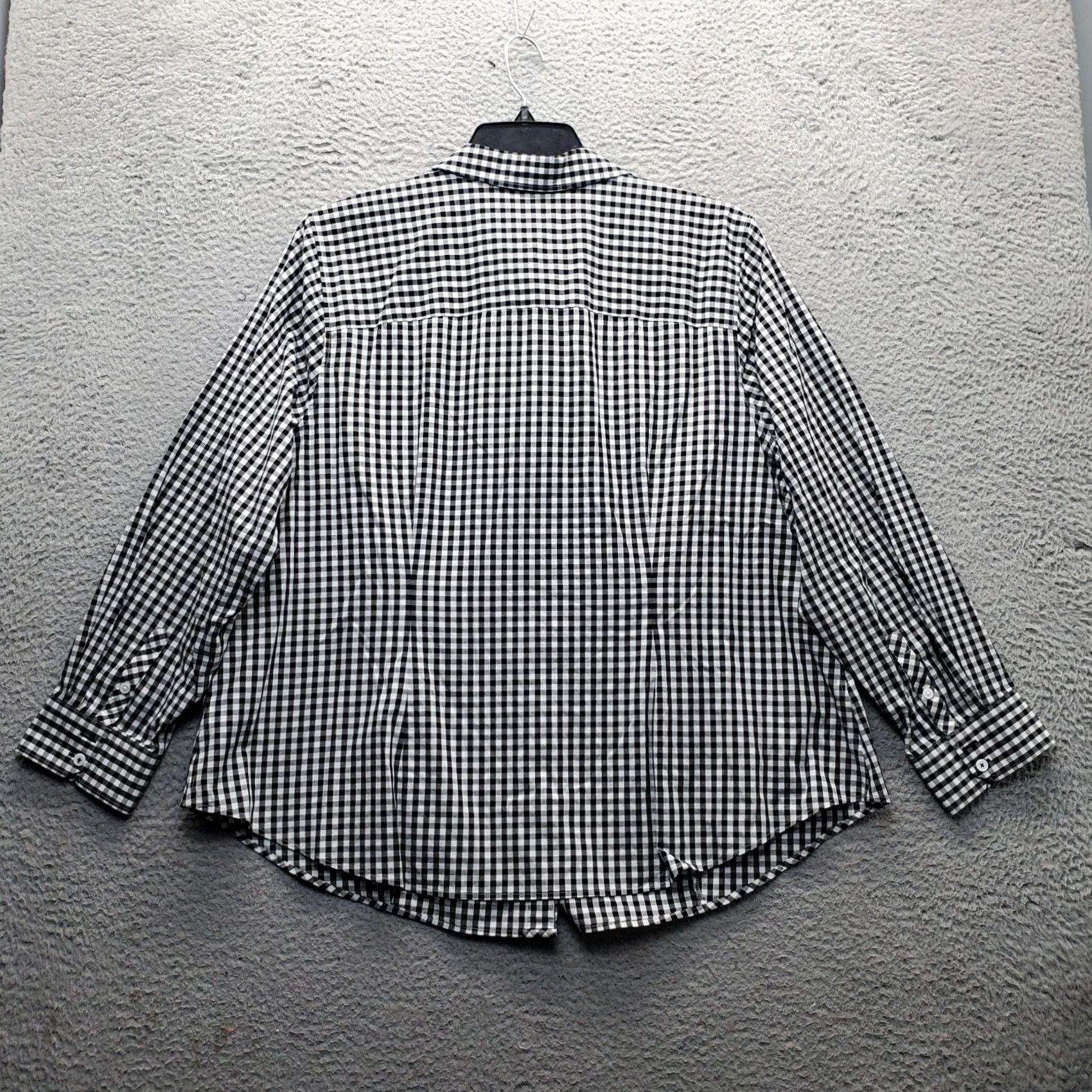 Talbots Talbots Shirt Womens 20W Multi Long Sleeve Collared Non-Iron Stretch Button Up Size 3XL / US 20-22 - 2 Thumbnail