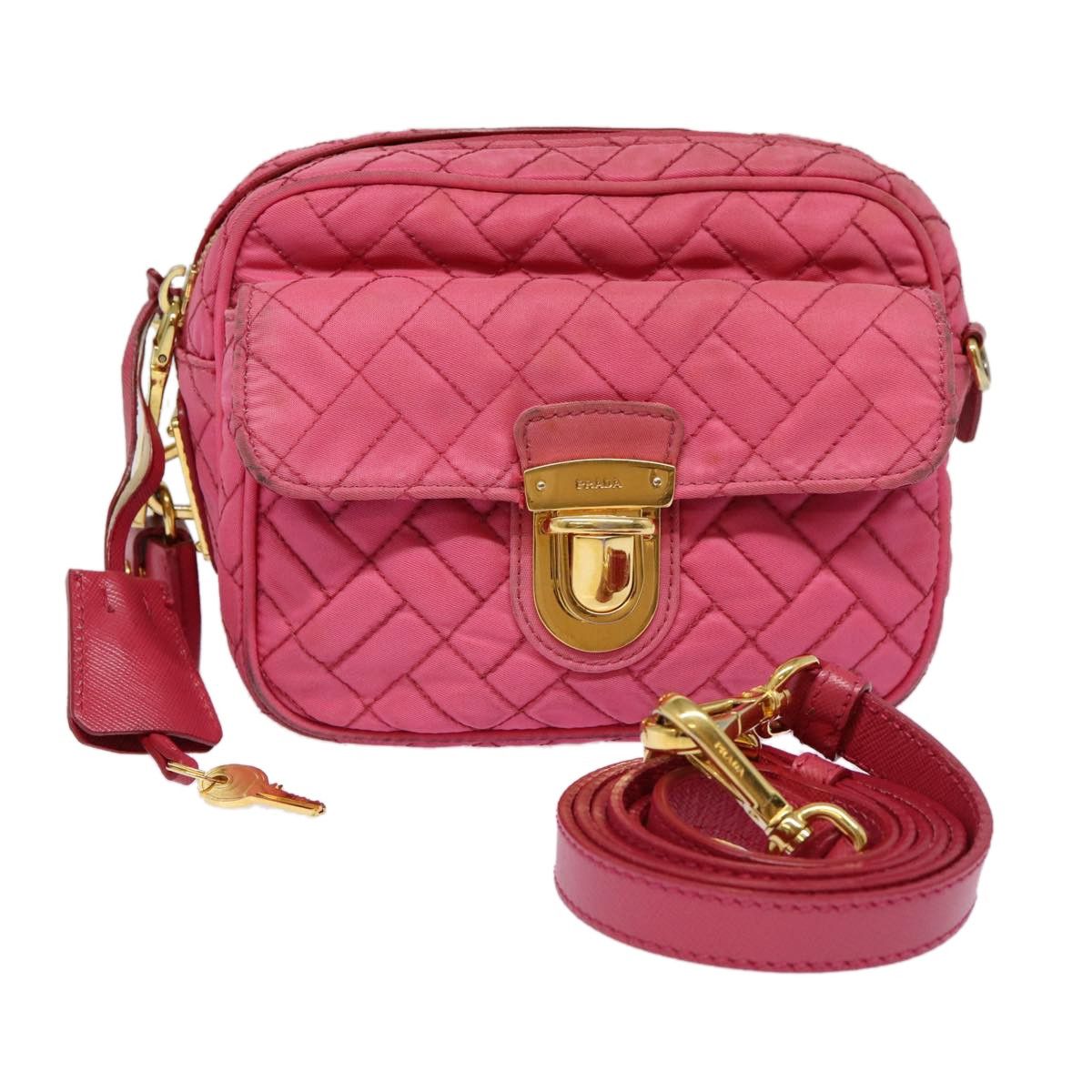 Prada Prada Vintage Shoulder Bag Quilted Tessuto Size ONE SIZE - 1 Thumbnail