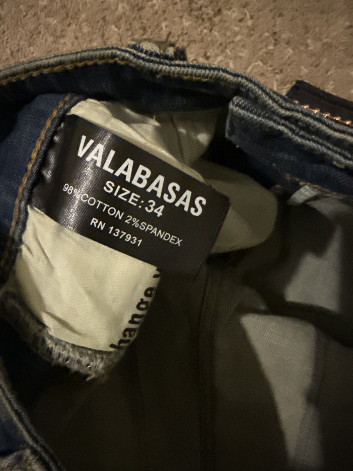 Valabasas "ADAPT" VINTAGE V LT.BLUE STACKED FLARE JEAN Size US 34 / EU 50 - 5 Thumbnail