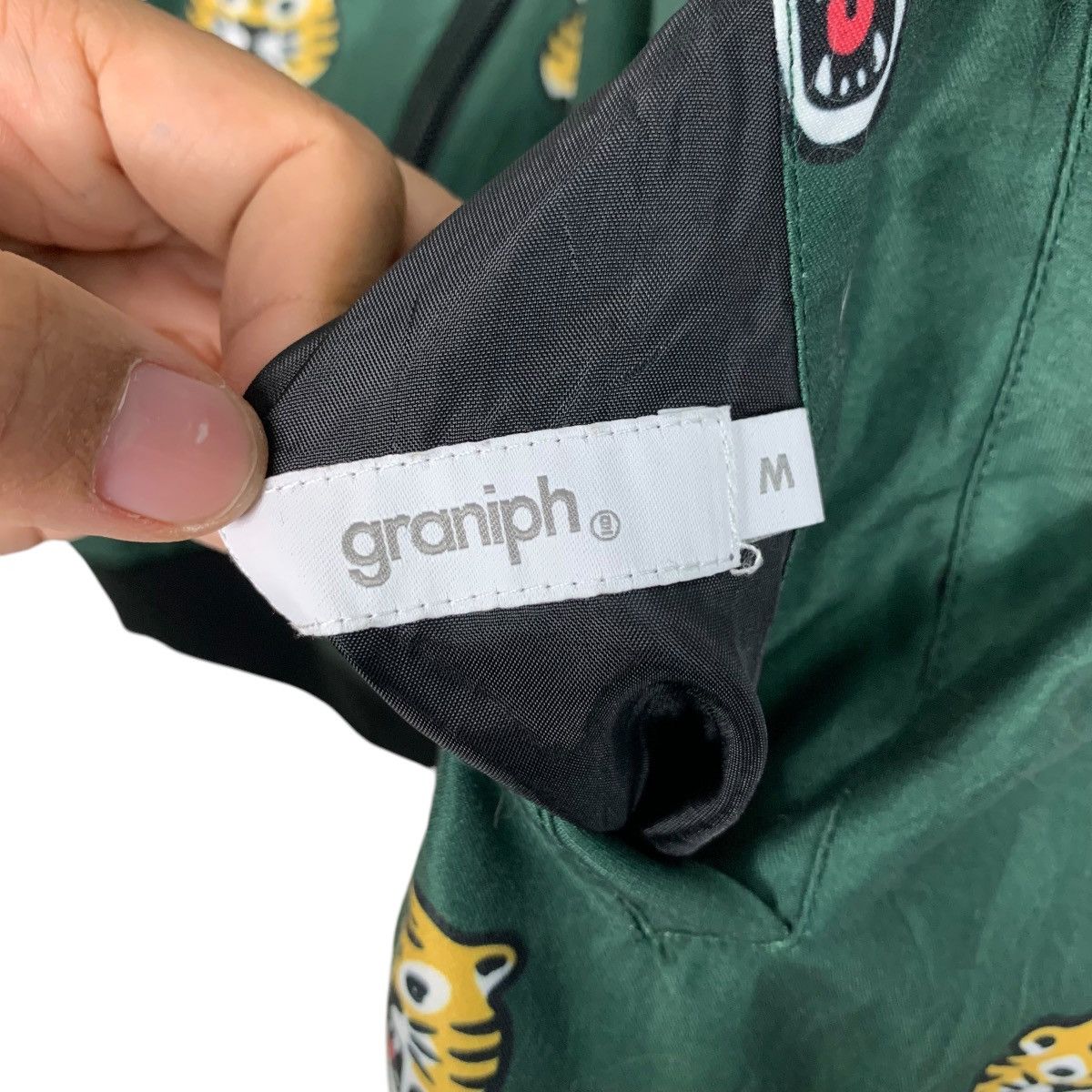 Japanese Brand GRANIPH Tiger Face Reversible Bomber Jacket #2757-C124 Size US M / EU 48-50 / 2 - 16 Thumbnail
