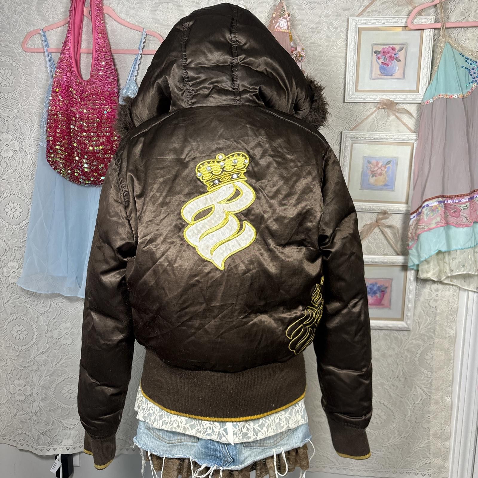 Rocawear y2k roca wear fur puffer jacket Size L / US 10 / IT 46 - 2 Thumbnail