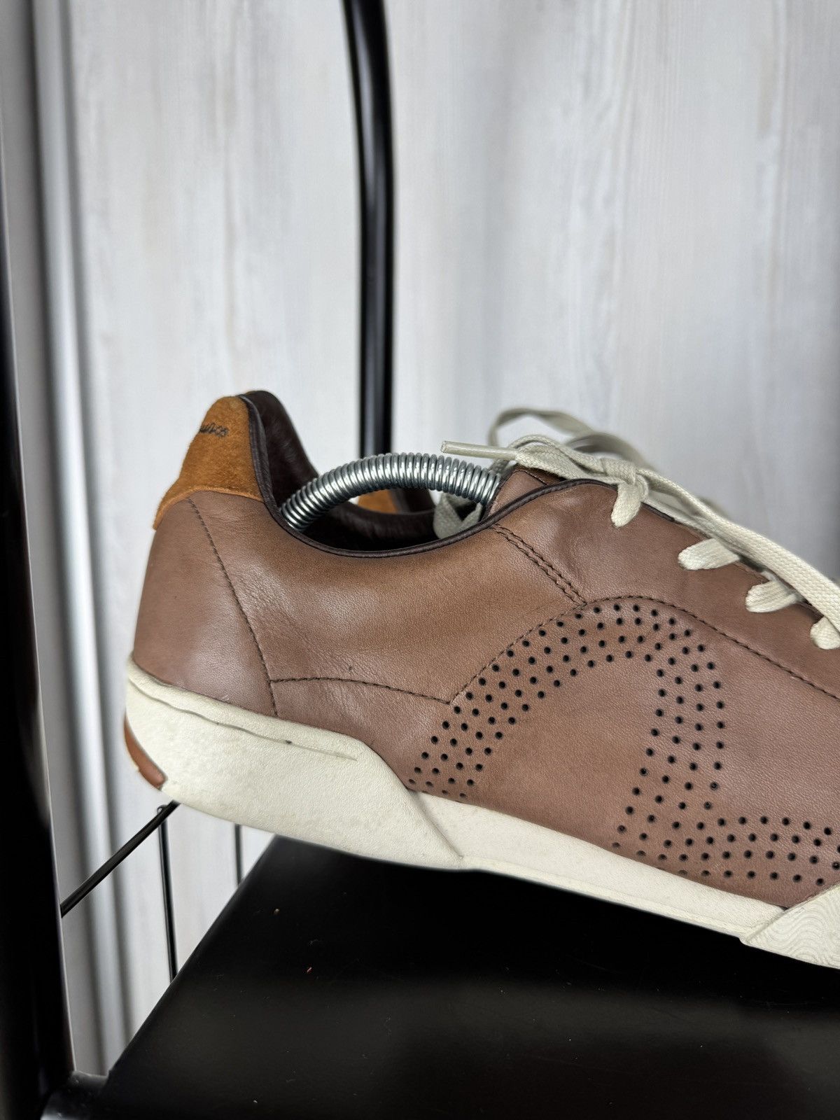 Evisu Evisu Maniacs vintage y2k brown leather rare size US12 46 Size US 12 / EU 45 - 2 Thumbnail