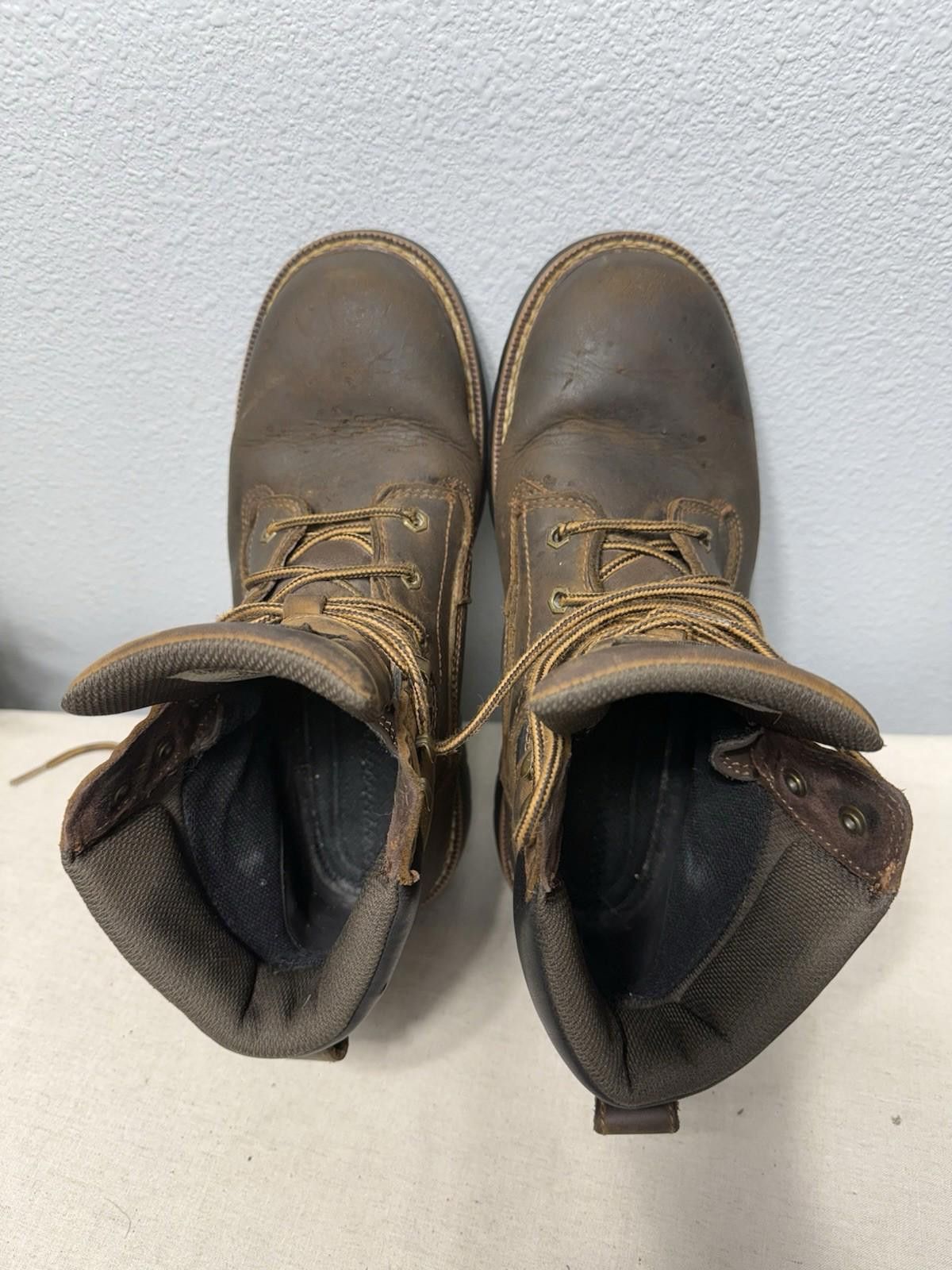 Designer Georgia Waterproof 6”Leather Work Boots Size 9.5M Lace Up Size US 9.5 / EU 42-43 - 9 Thumbnail