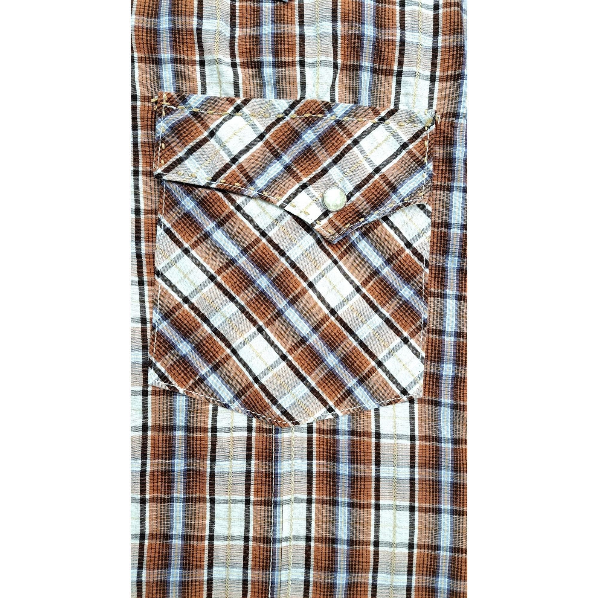 Wrangler Vintage Wrangler Pearl Snap Western Plaid Short Sleeve Shirt Size US M / EU 48-50 / 2 - 3 Thumbnail