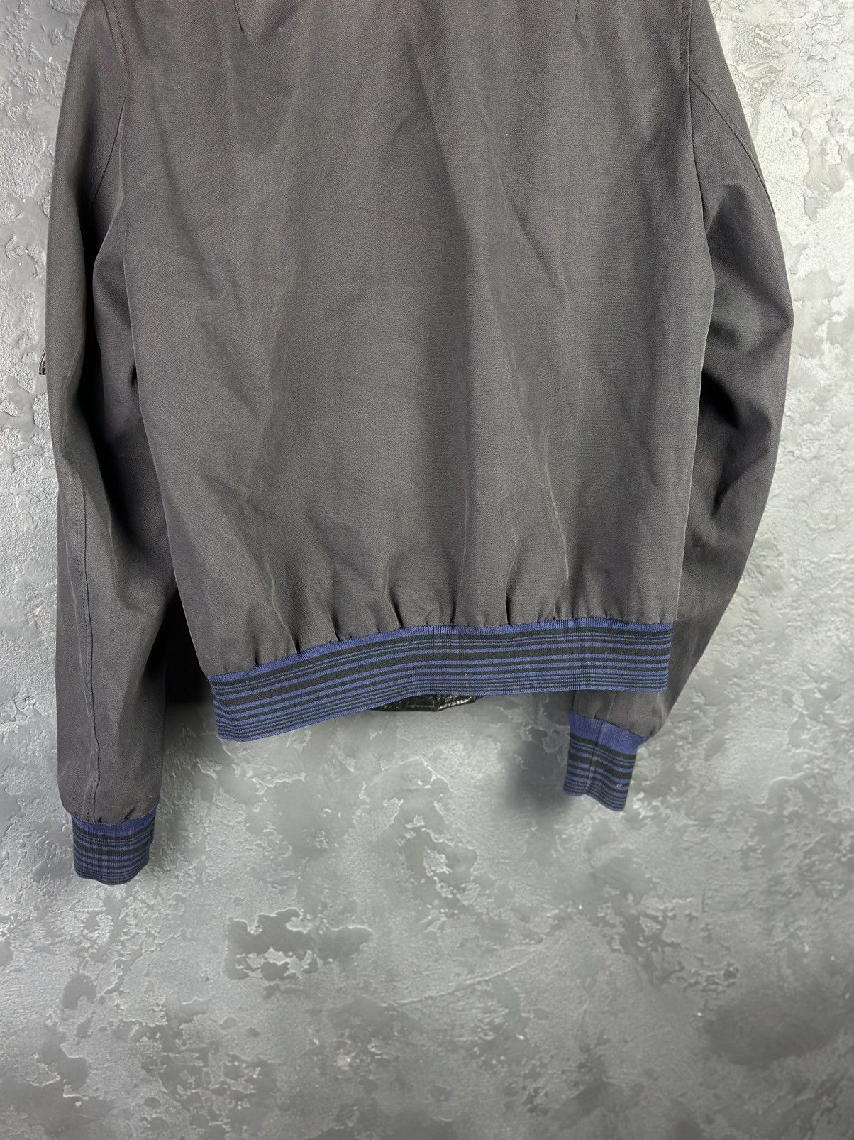 Lanvin Lanvin Men's Leather Full Zip Bomber Jacket Size US M / EU 48-50 / 2 - 9 Thumbnail