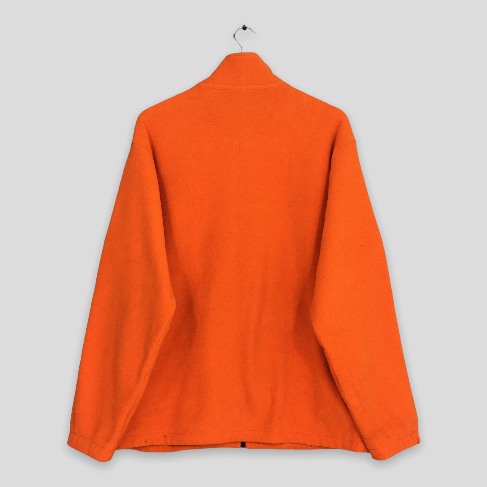 Nike × Vintage Vintage Y2K Nike Swoosh Orange Fleece Sweater Large Size US L / EU 52-54 / 3 - 7 Thumbnail
