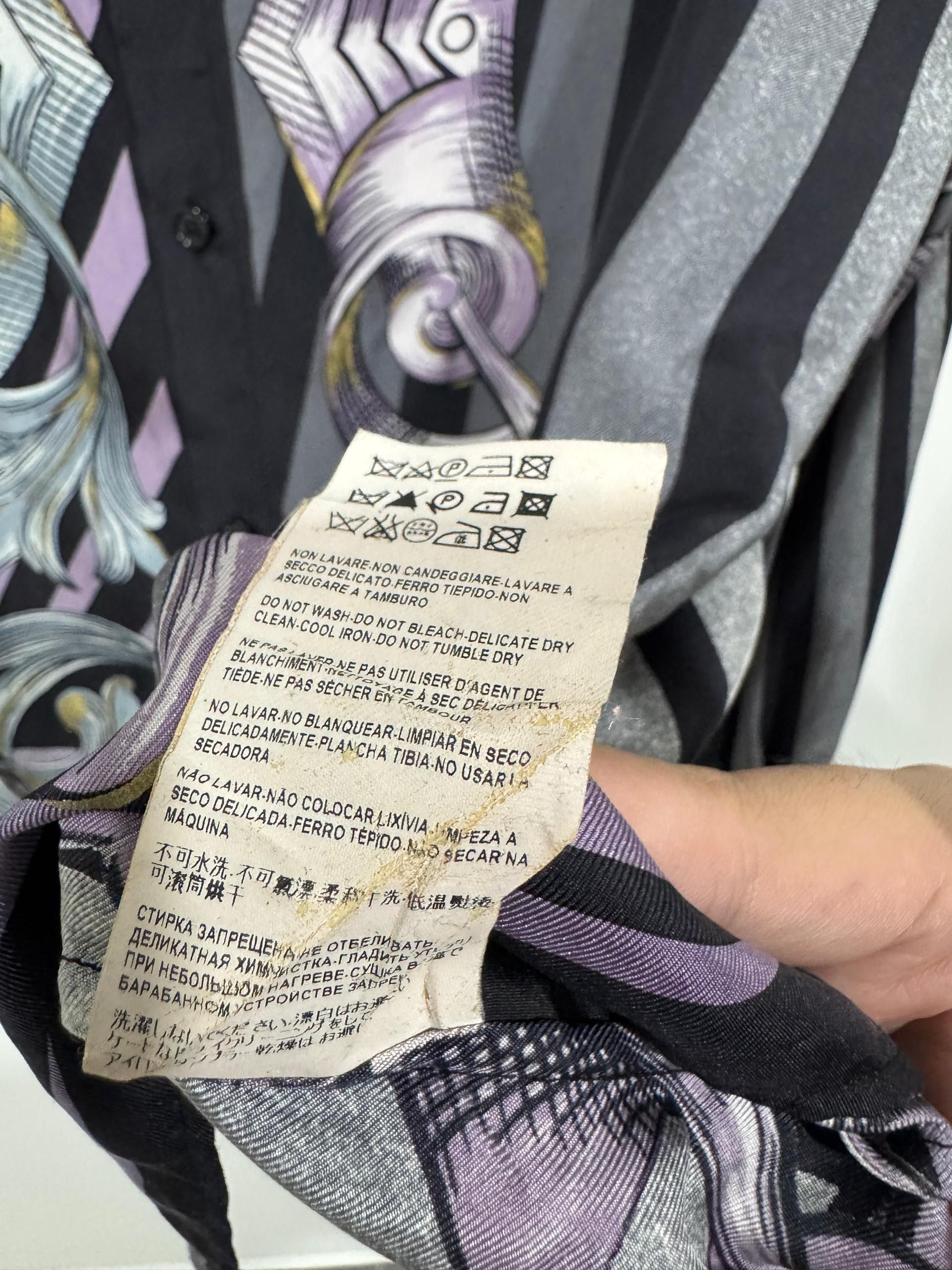 Versace Rare! Versace Baroque Printed Silk Regular Shirt Size US XL / EU 56 / 4 - 13 Thumbnail