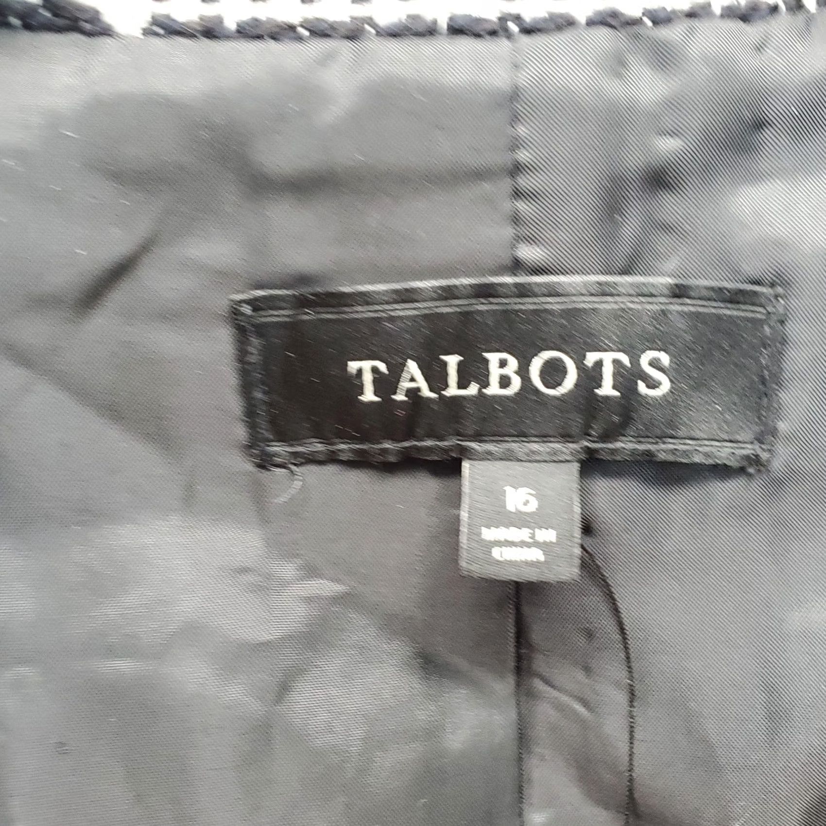 Talbots Talbots Blazer Vest Womens 16 Multi Houndstooth Glen Plaid Sleeveless One Button Shirt Womens Size 16 Plaid Size XXL / US 16-18 / IT 52-54 - 5 Thumbnail