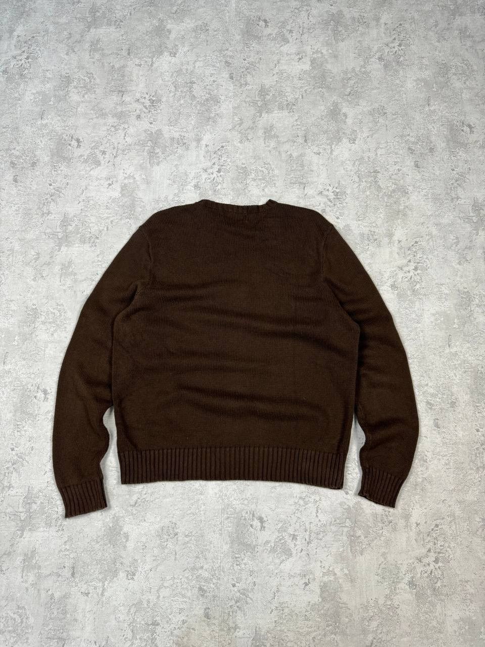 Polo Ralph Lauren Vintage Polo Ralph Lauren y2k Knitted Brown Sweater Size US L / EU 52-54 / 3 - 7 Thumbnail