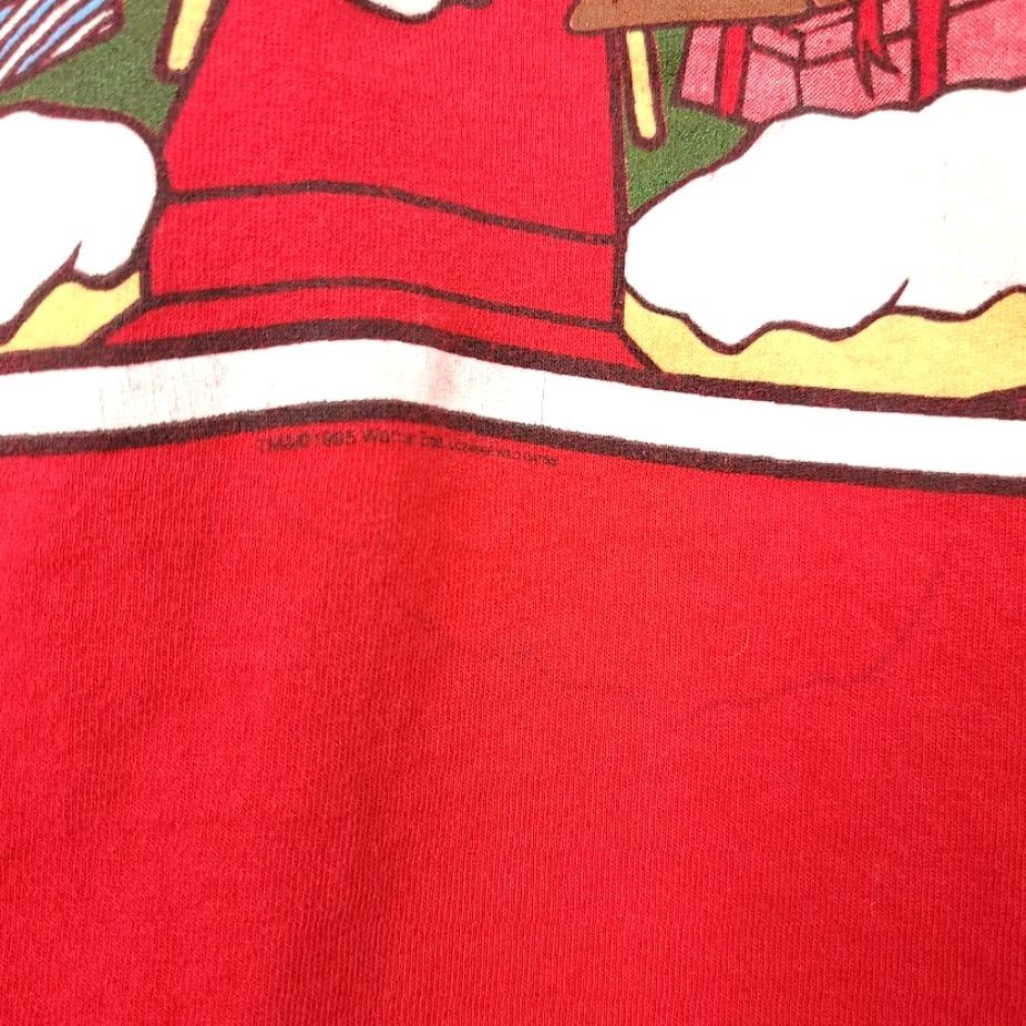 Anvil VINTAGE Taz Looney Tunes Christmas T Shirt Mens Large Red 90s Made In USA Size US L / EU 52-54 / 3 - 7 Thumbnail