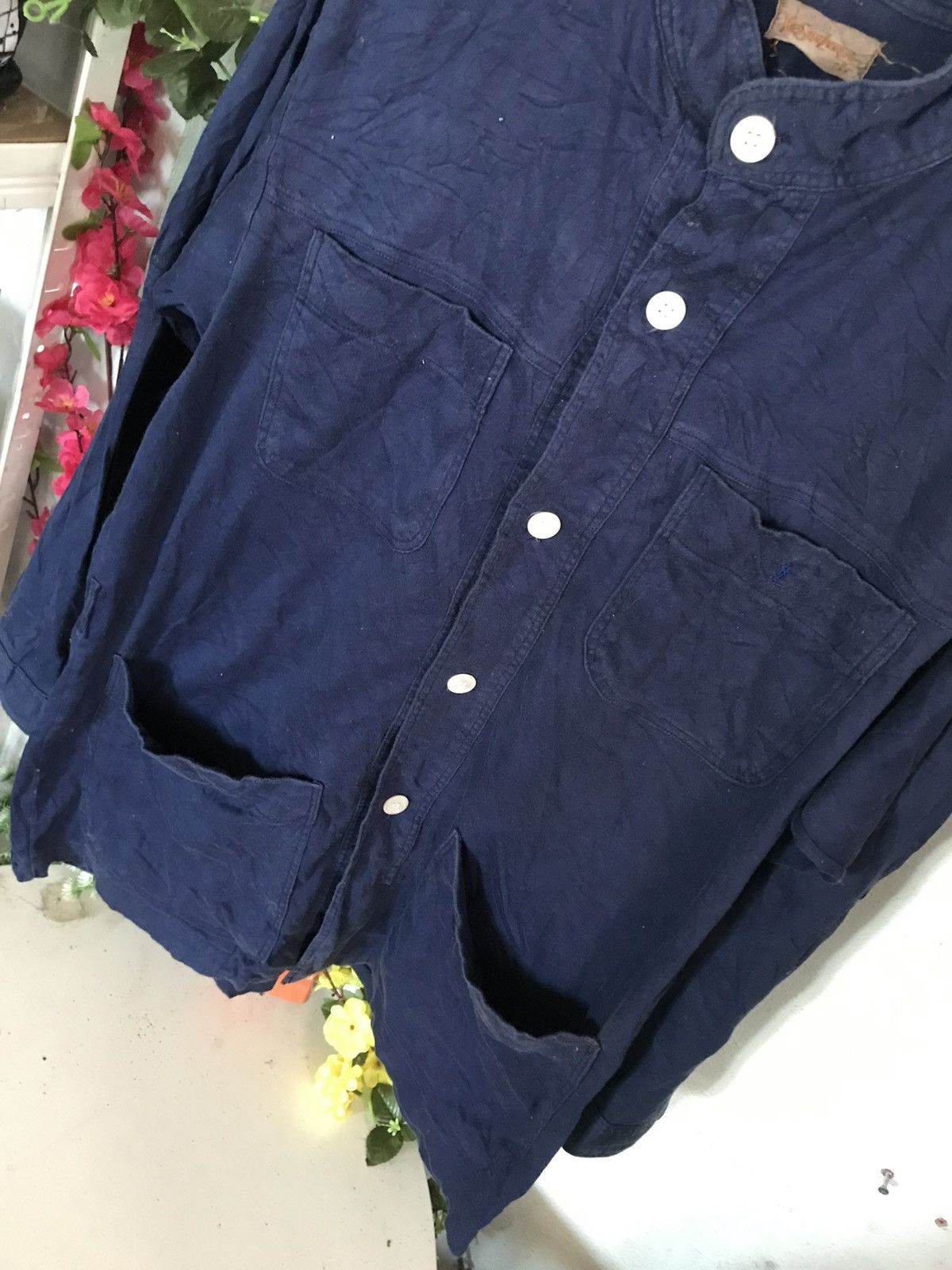 Yves Saint Laurent Ysl Blue Button Up Shirt Size US M / EU 48-50 / 2 - 3 Thumbnail