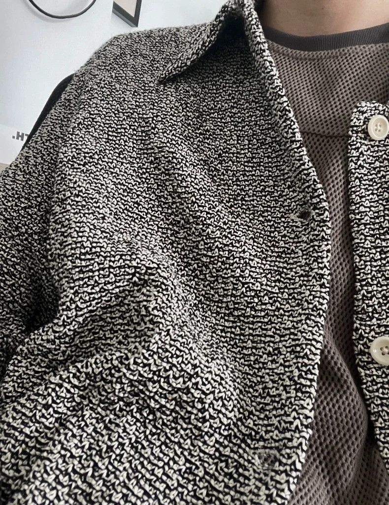 Our Legacy Our LegacySnowflake Knitted Cardigan Black and White Coarse Size US S / EU 44-46 / 1 - 9 Thumbnail