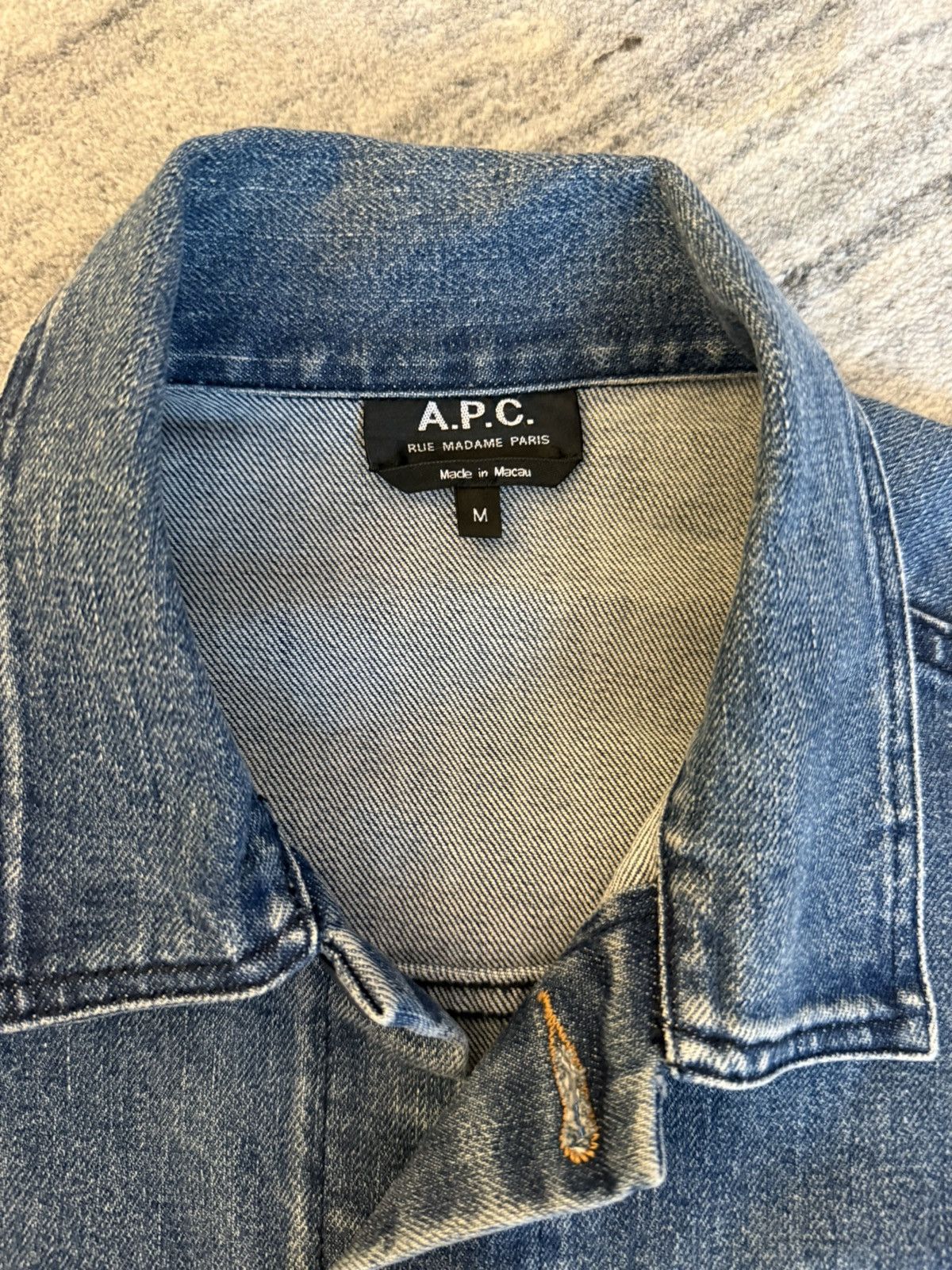 A.P.C. A.P.C. Denim Jacket — Indigo/Mid-Blue Wash Size US M / EU 48-50 / 2 - 2 Thumbnail