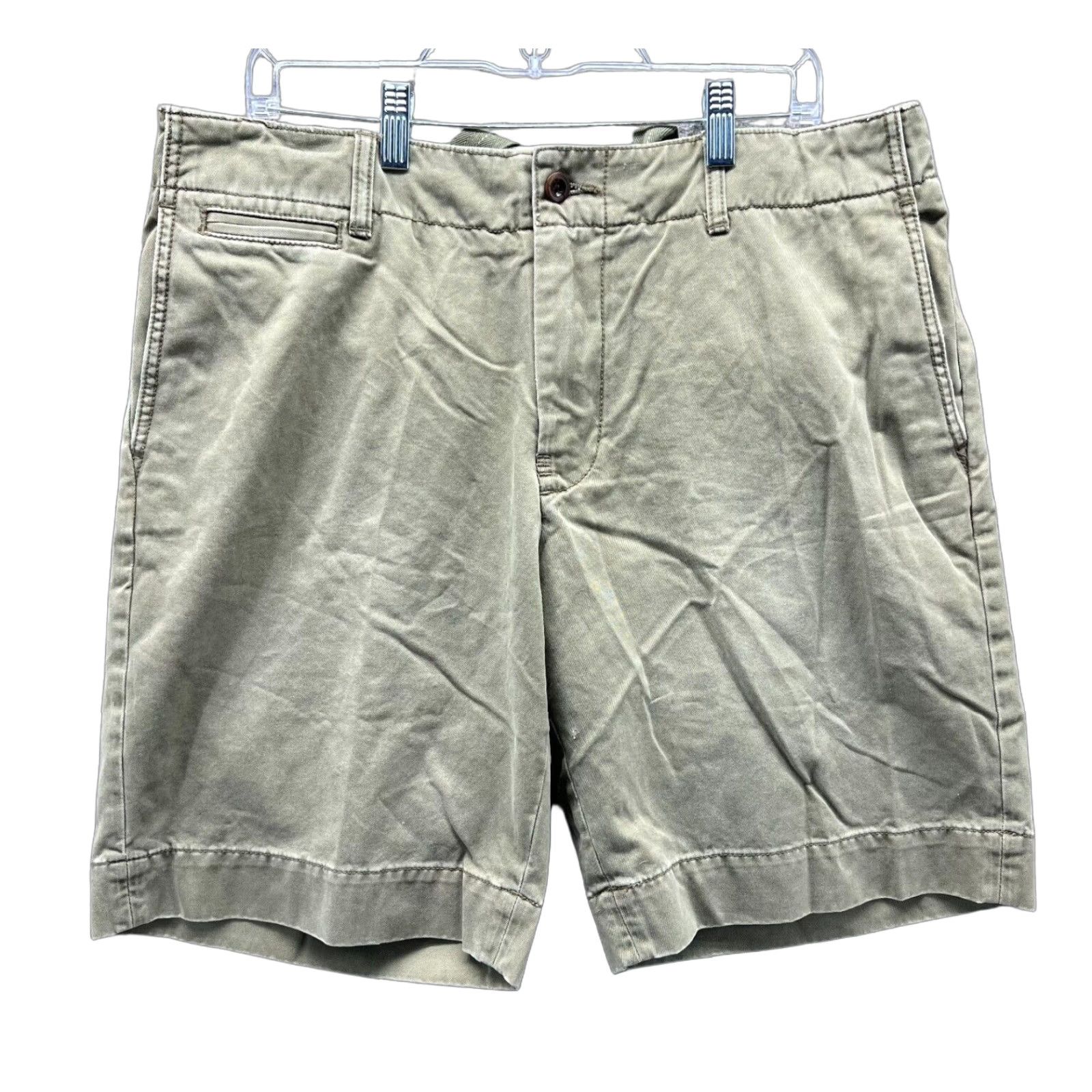 Polo Ralph Lauren Vintage Polo Ralph Lauren Shorts Mens 35 Green Olive Chino Flat Woven Cotton Casual Size US S / EU 44-46 / 1 - 1 Thumbnail