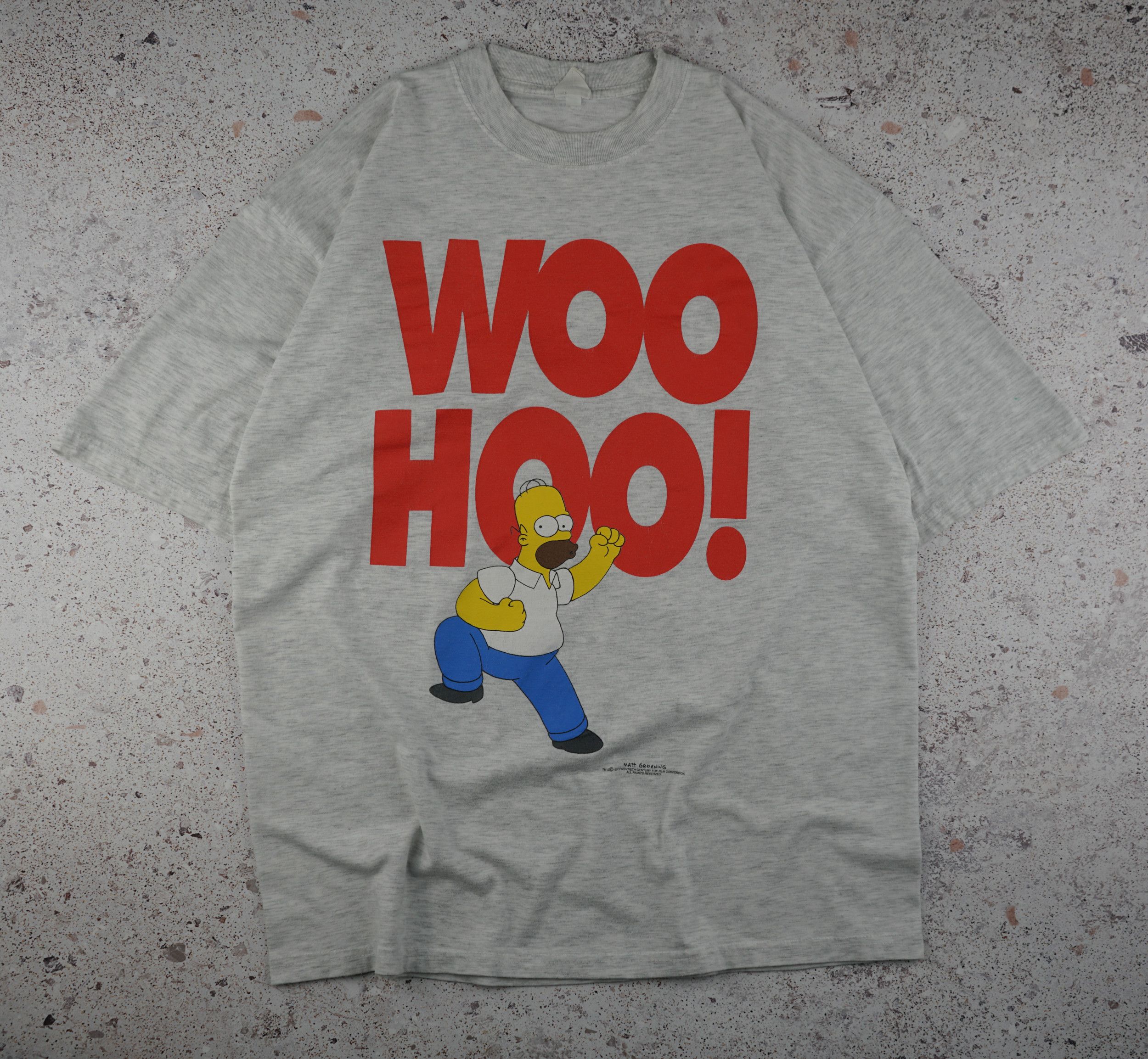 Cartoon Network × The Simpsons × Vintage Vintage Homer Simpson Woo Hoo! T Shirt Size US M / EU 48-50 / 2 - 1 Thumbnail