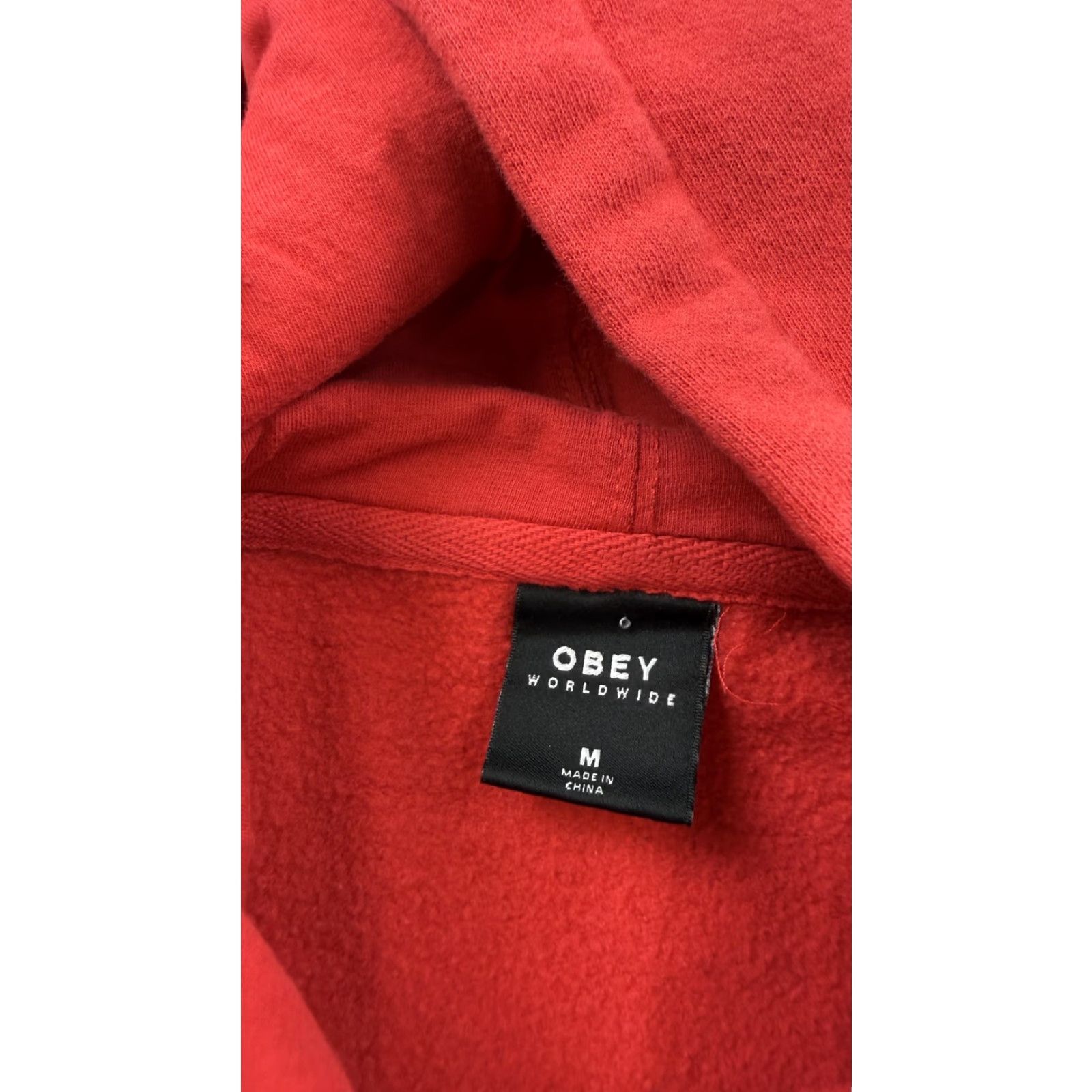 Obey OBEY Hoodie Sweatshirt Womens M Red Rose Sleeve Kangaroo Pocket Pullover Graphic Print Logo Floral Hoodie Size M / US 6-8 / IT 42-44 - 7 Thumbnail