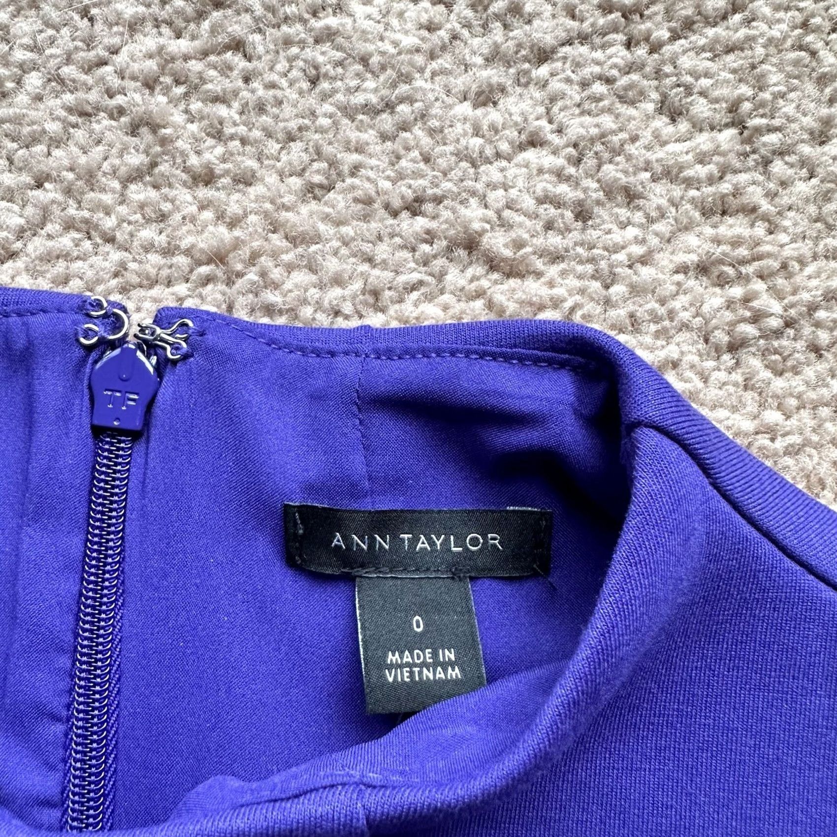 Ann Taylor Ann Taylor Maxi Dress Womens 0 Sleeveless Purple Back Zip NWT Size XS / US 0-2 / IT 36-38 - 4 Thumbnail