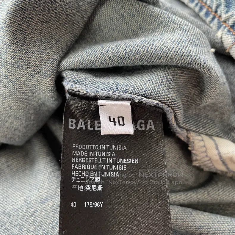 Balenciaga Balenciaga Vintage logo long-sleeve shirt denim jacket Size US XXS / EU 40 - 5 Thumbnail