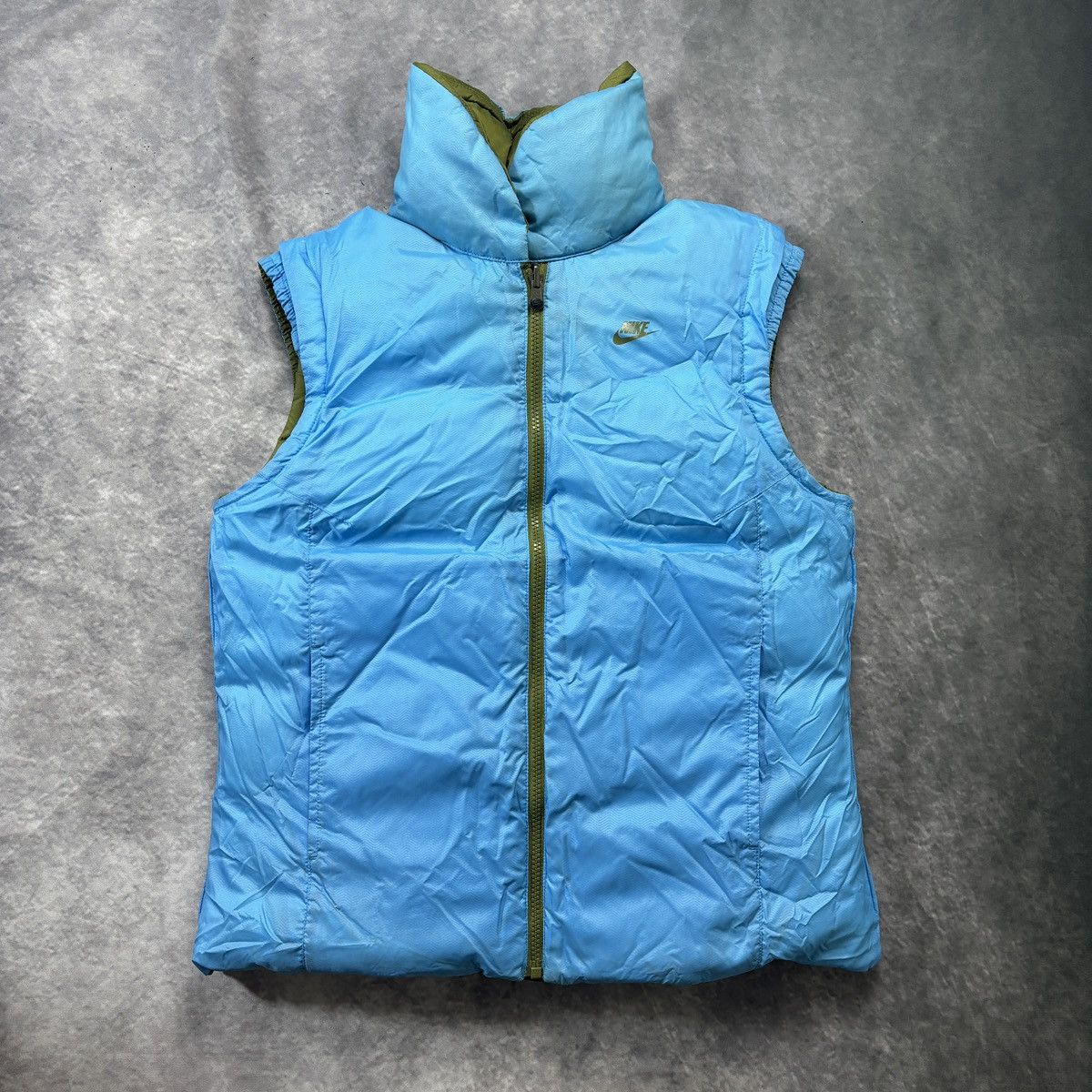 Nike 2000s Nike Reversible Vest Vintage Nike Duck Down Puffer Y2K Size US M / EU 48-50 / 2 - 2 Thumbnail