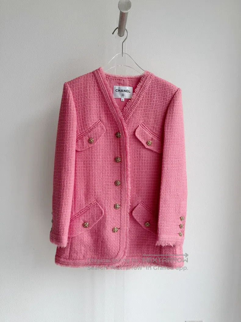 Chanel Chanel 20A cherry blossom pink jacket Size XXS / US 00 / IT 34 - 1 Thumbnail