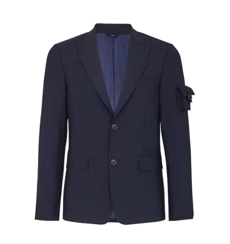 image of Fendi O1Loc1C0124 Jacket In Grey, Men's (Size Medium)