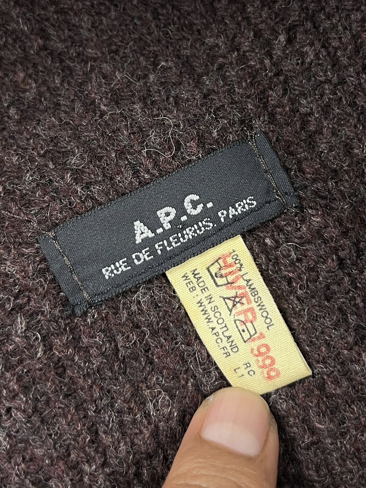 A.P.C. × Vintage A.P.C Hiver 1999 Wool Hat Size ONE SIZE - 11 Thumbnail