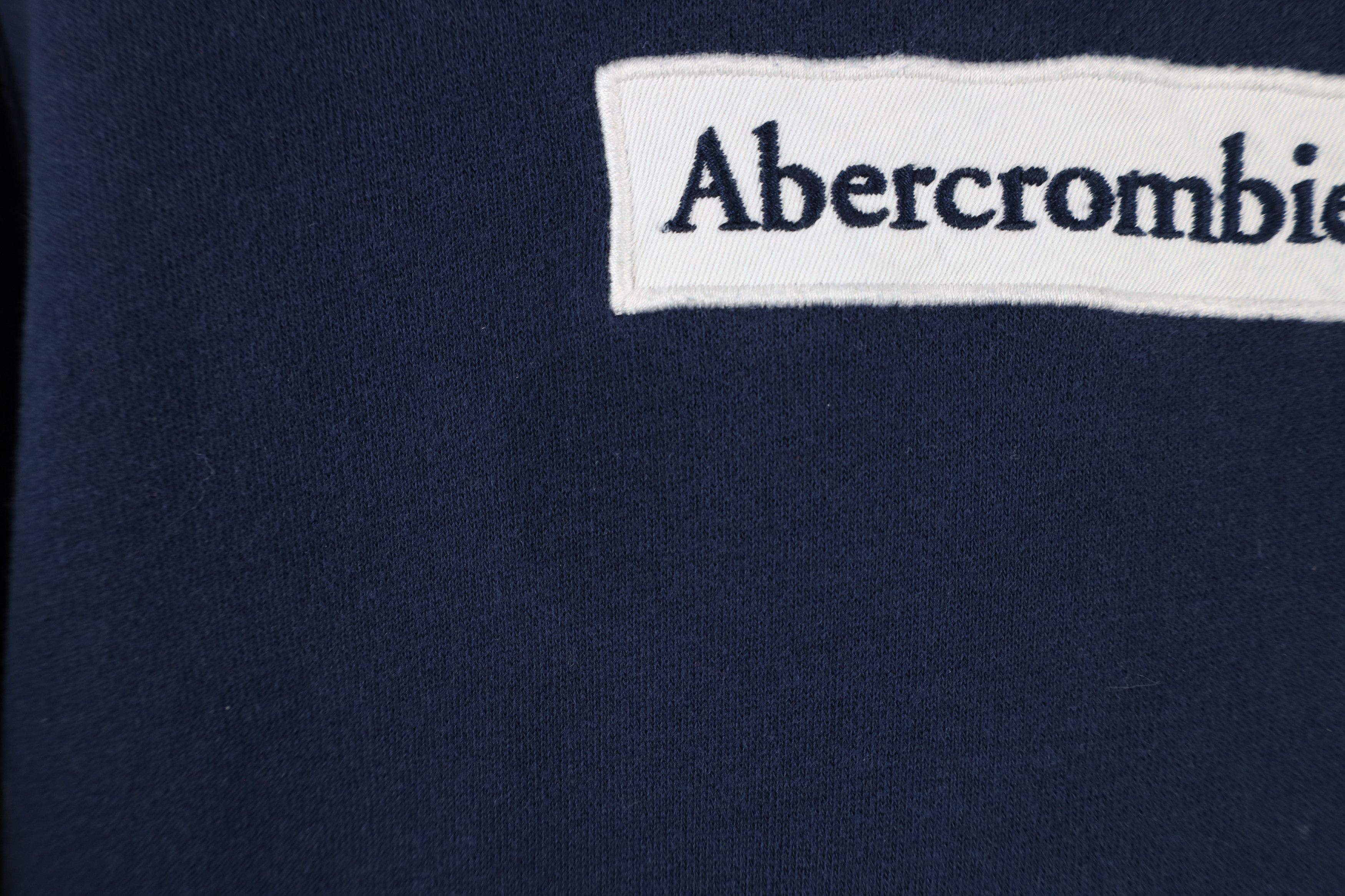 Abercrombie & Fitch × Vintage Vintage Y2K Abercrombie & Fitch Out Box Logo Hoodie Blue Size US S / EU 44-46 / 1 - 5 Thumbnail