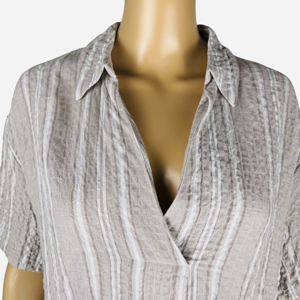 Other NWT New Jane and Delancey Textured Rayon Stripe Short Sleev Size S / US 4 / IT 40 - 2 Thumbnail