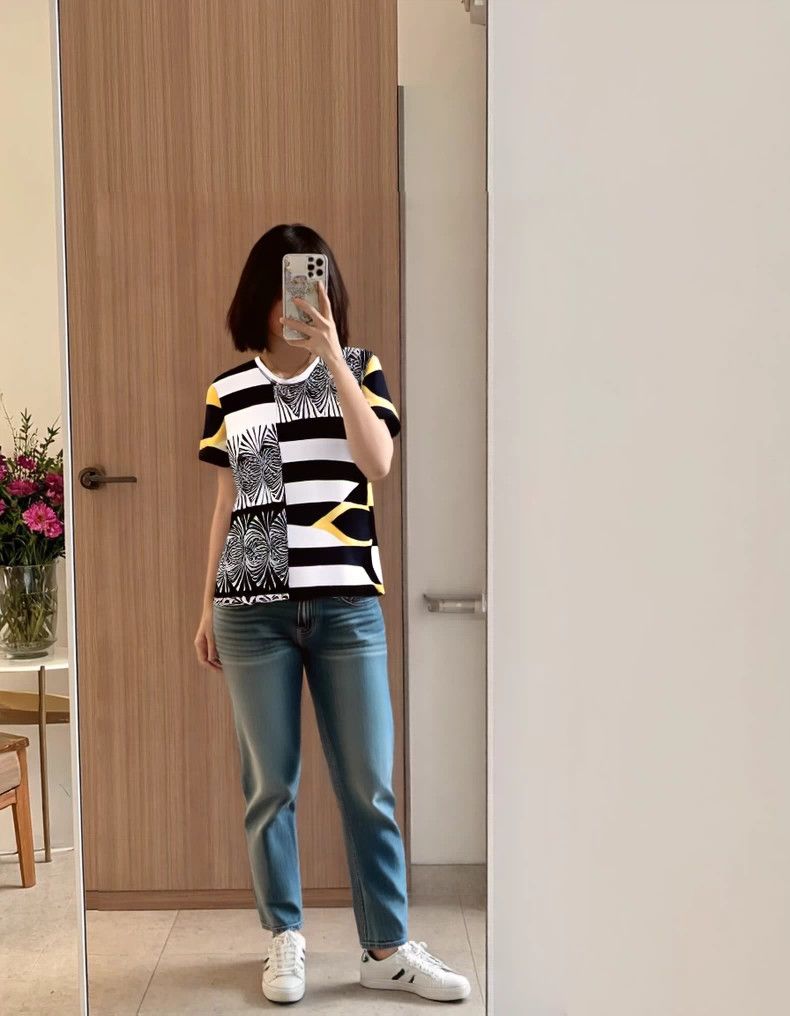 Louis Vuitton Louis Vuitton Color contrast stripe three-flower large log Size US S / EU 44-46 / 1 - 6 Thumbnail