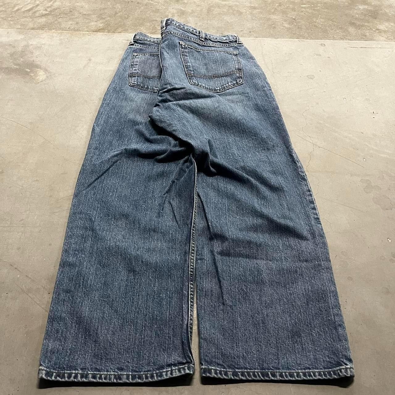 Vintage Crazy Vintage Y2K/2000s Super Baggy WideLeg Medium Blue Wash Denim Jeans! Size US 40 / EU 56 - 6 Thumbnail