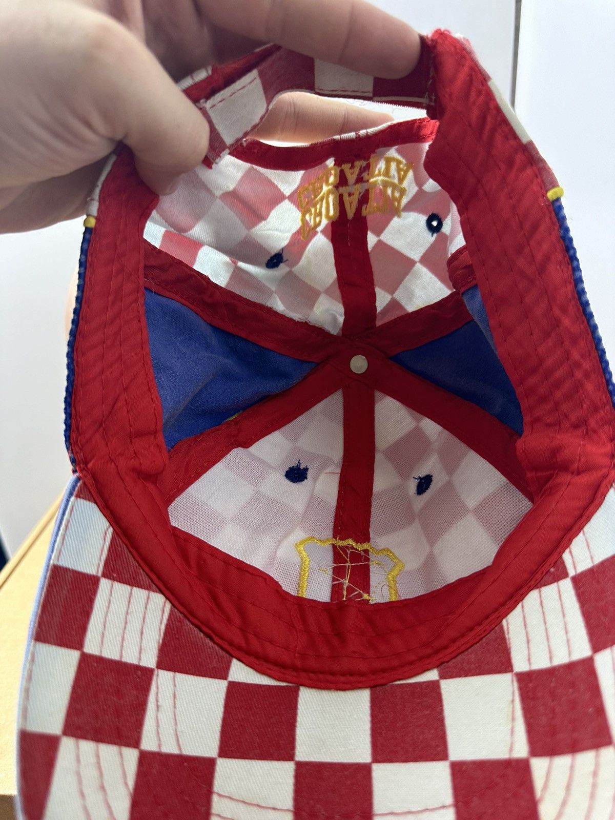 Vintage Vintage Croatia Cap plaid soccer Hrvtska Size ONE SIZE - 4 Thumbnail