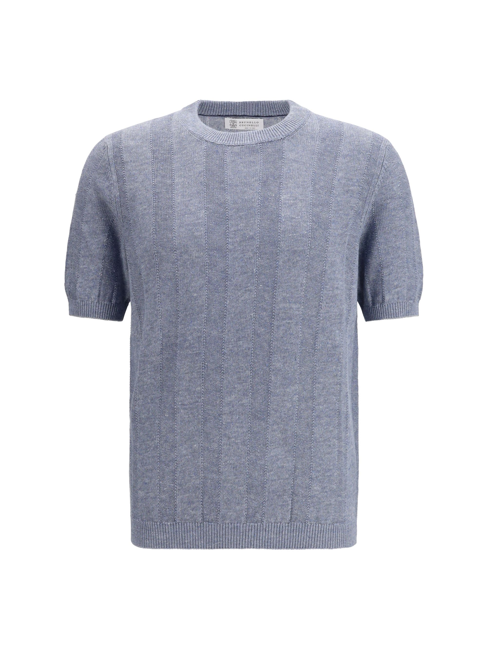 Brunello Cucinelli Short-sleeve knitted Top Size US XL / EU 56 / 4 - 1 Thumbnail