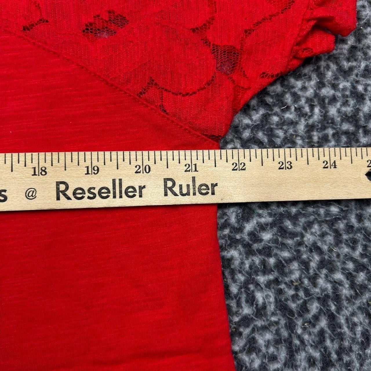 Other Suzanne Betro Blouse Women Red Floral Lace Cotton XL Size XL / US 12-14 / IT 48-50 - 4 Thumbnail