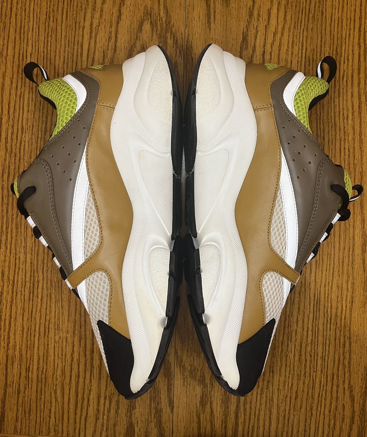 Dior Dior B22 Sneaker Brown/Green Size US 12 / EU 45 - 4 Thumbnail