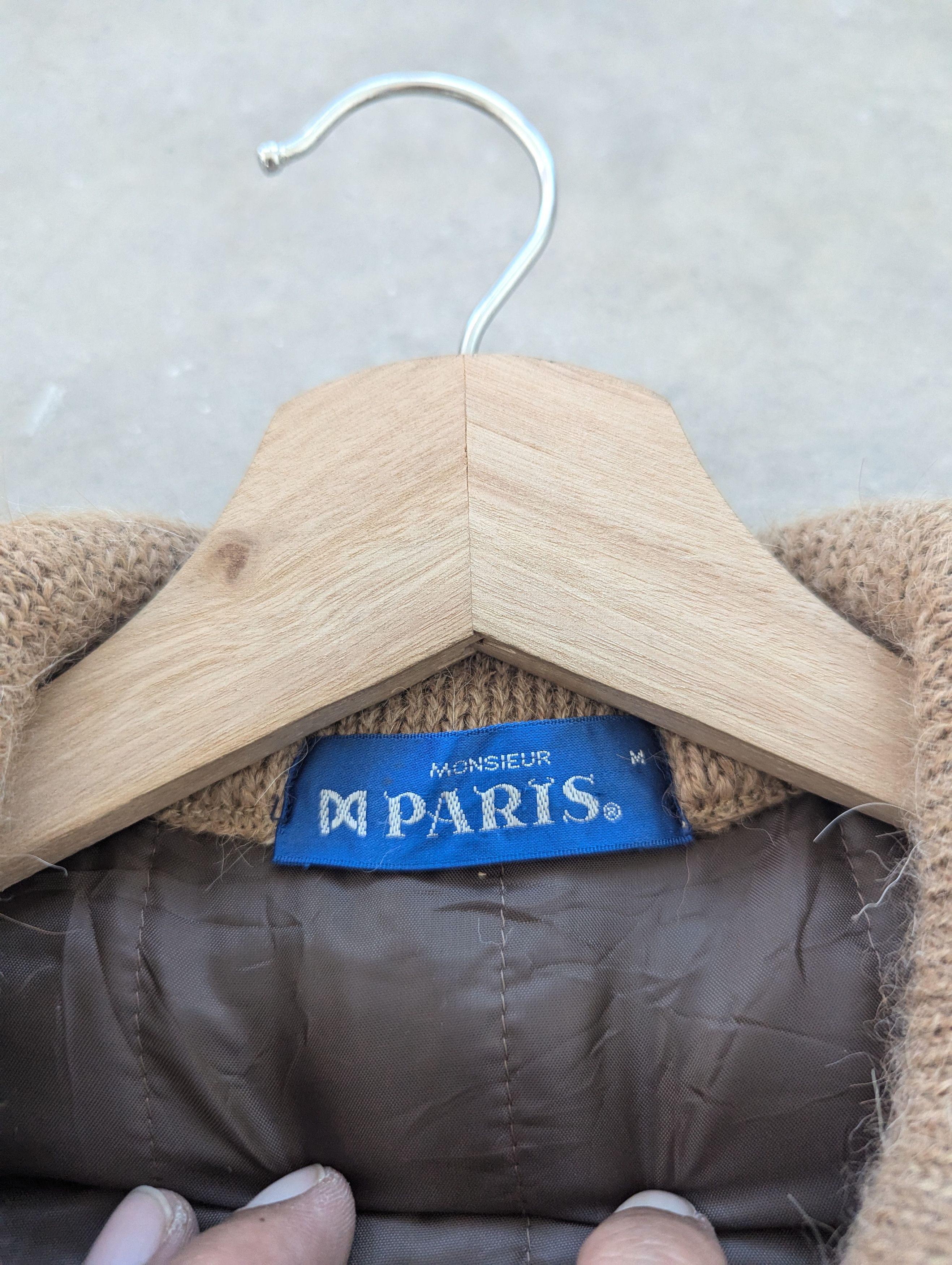 Le Grande Bleu (L.G.B.) × Vintage 🇯🇵 Vintage 90s Wool Jacket Knitted Style By Monsieur Paris Size US M / EU 48-50 / 2 - 9 Thumbnail
