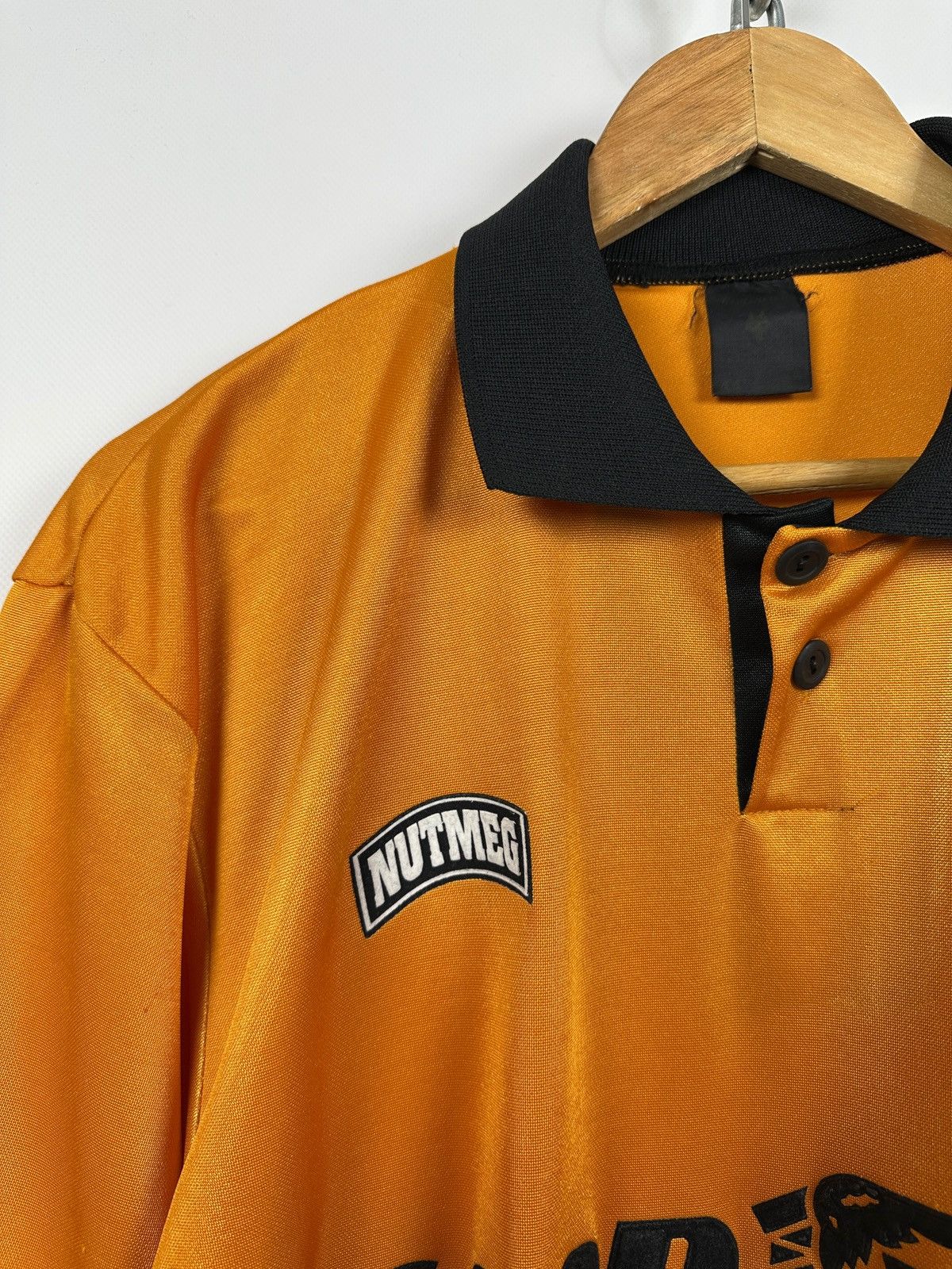 Nutmeg 1994/95 Nutmeg Wolverhampton Wanderers Vintage Soccer Jersey Size US XL / EU 56 / 4 - 7 Thumbnail