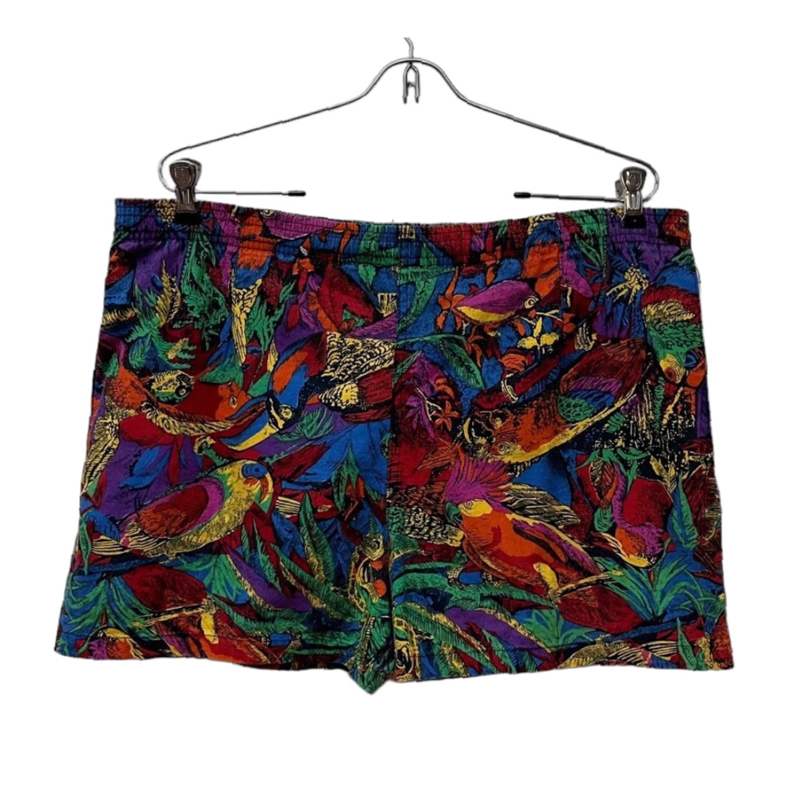 DANCER VINTAGE Toucan Dance Fast Lane Hawaiian All Over Print Birds Shorts Men's Size M Size US 36 / EU 52 - 1 Thumbnail