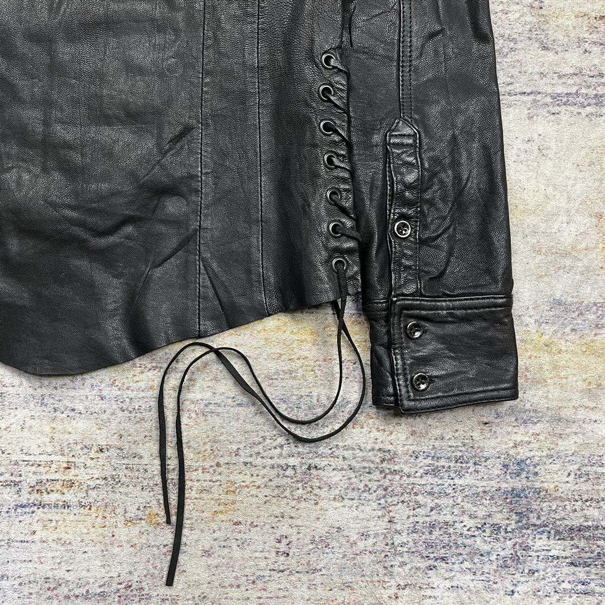 If Six Was Nine Civarize leather shirt lace up vkei style Size US S / EU 44-46 / 1 - 7 Thumbnail