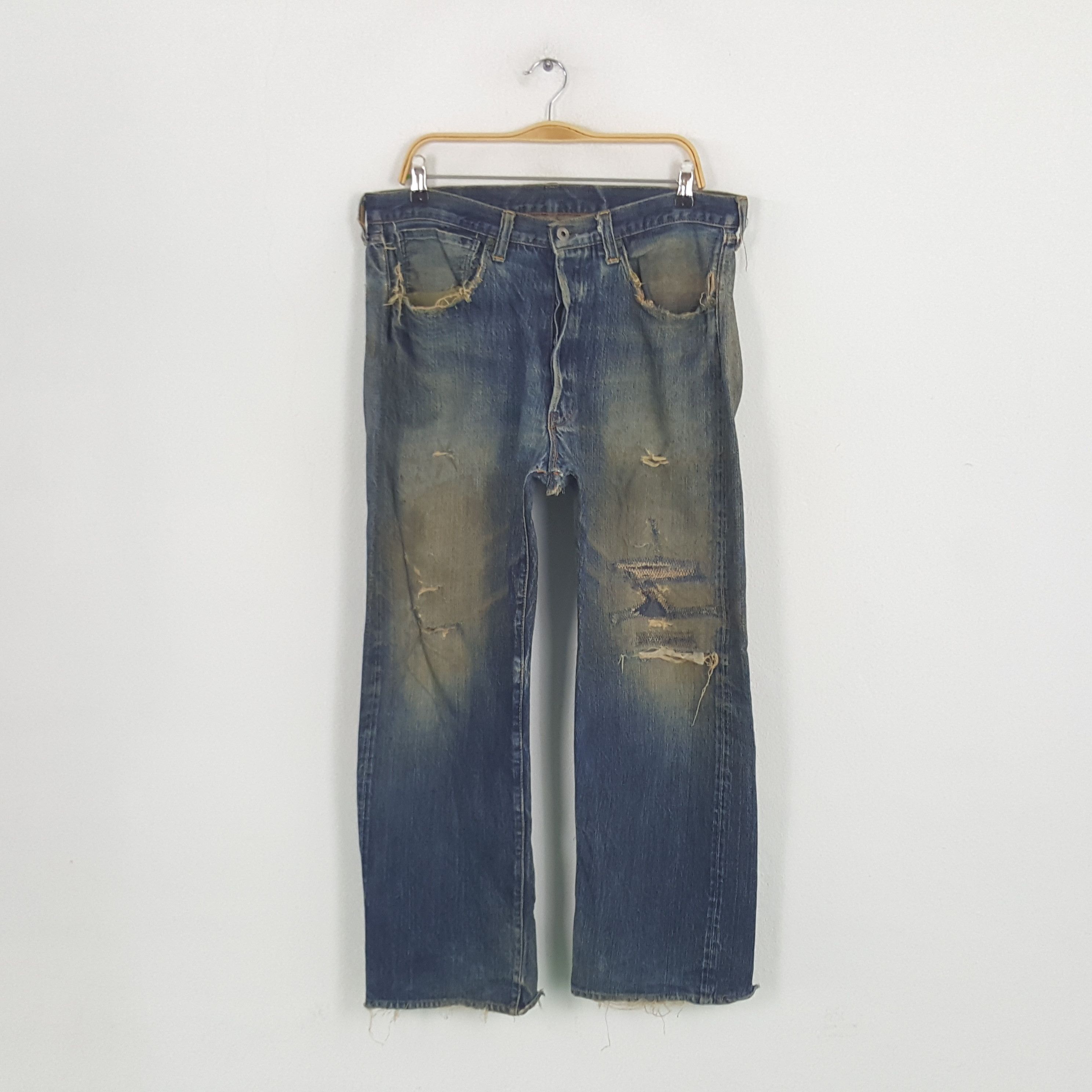 Japanese Brand × The Real McCoy's × Vintage Vintage McCoy's Selvedge Japanese Brand Denim Jeans Size US 35 - 1 Thumbnail