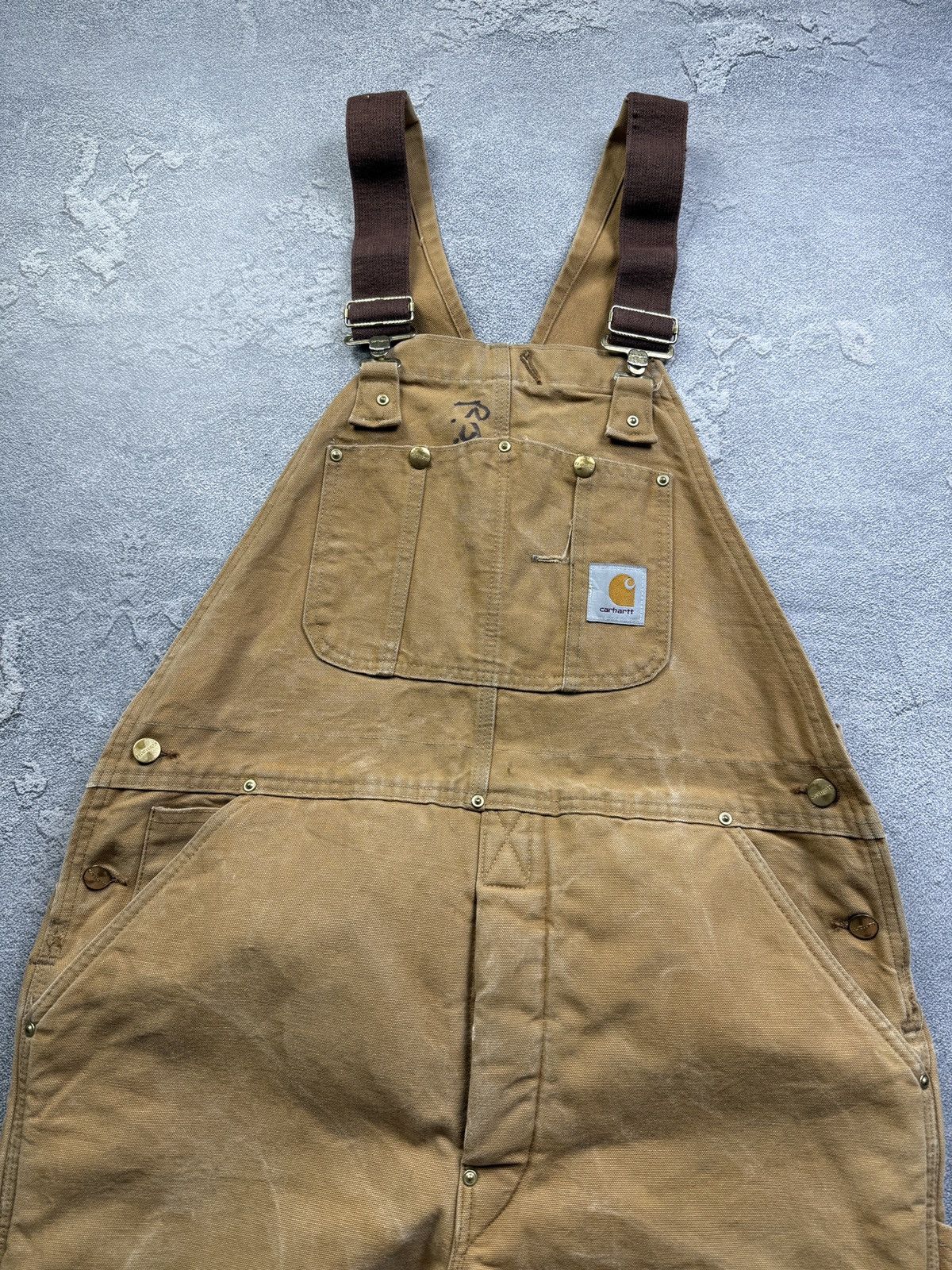 Carhartt VINTAGE Thrashed 80’s Carhartt Overalls Size US 36 / EU 52 - 2 Thumbnail
