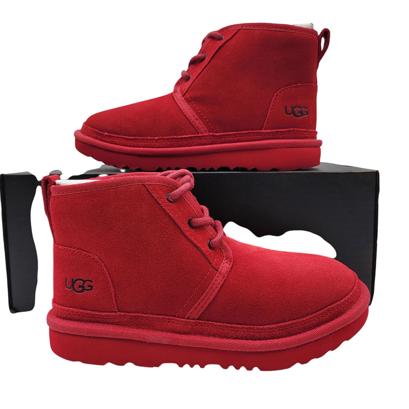 Uggs Neumel II Boot Kids 'Samba Red' Size New in Box