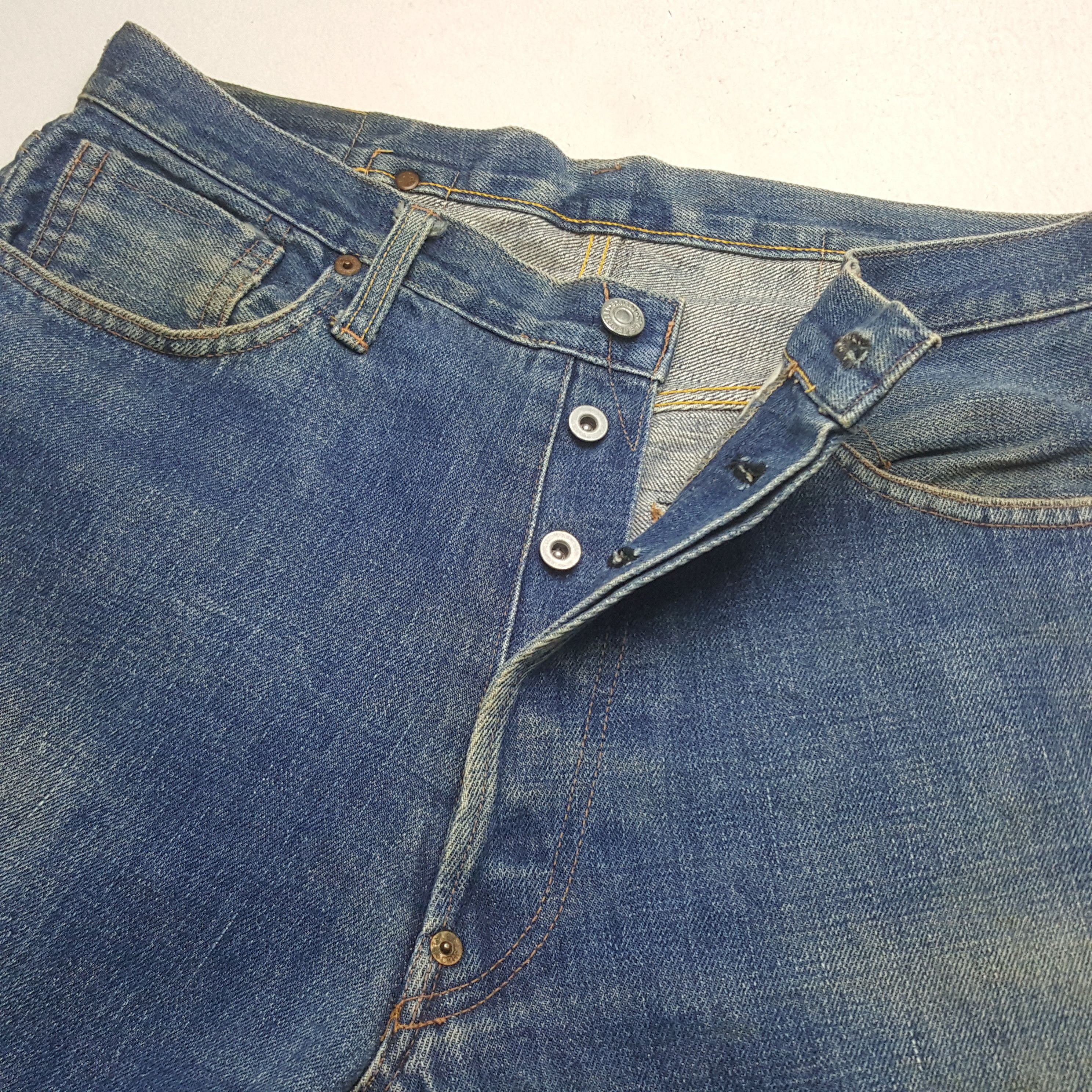 Evisu Vintage Evis Selvedge Daicock Custom Art Denim Jeans RR10 Size US 32 / EU 48 - 13 Thumbnail